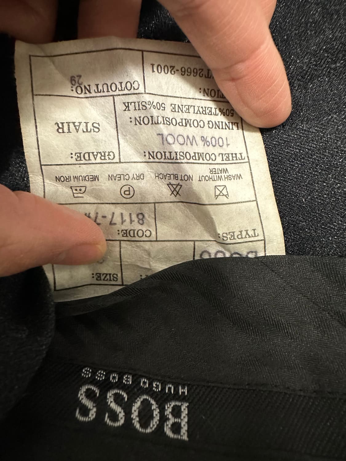 휴고보스 울 정장팬츠 새상품 29 상품이미지4