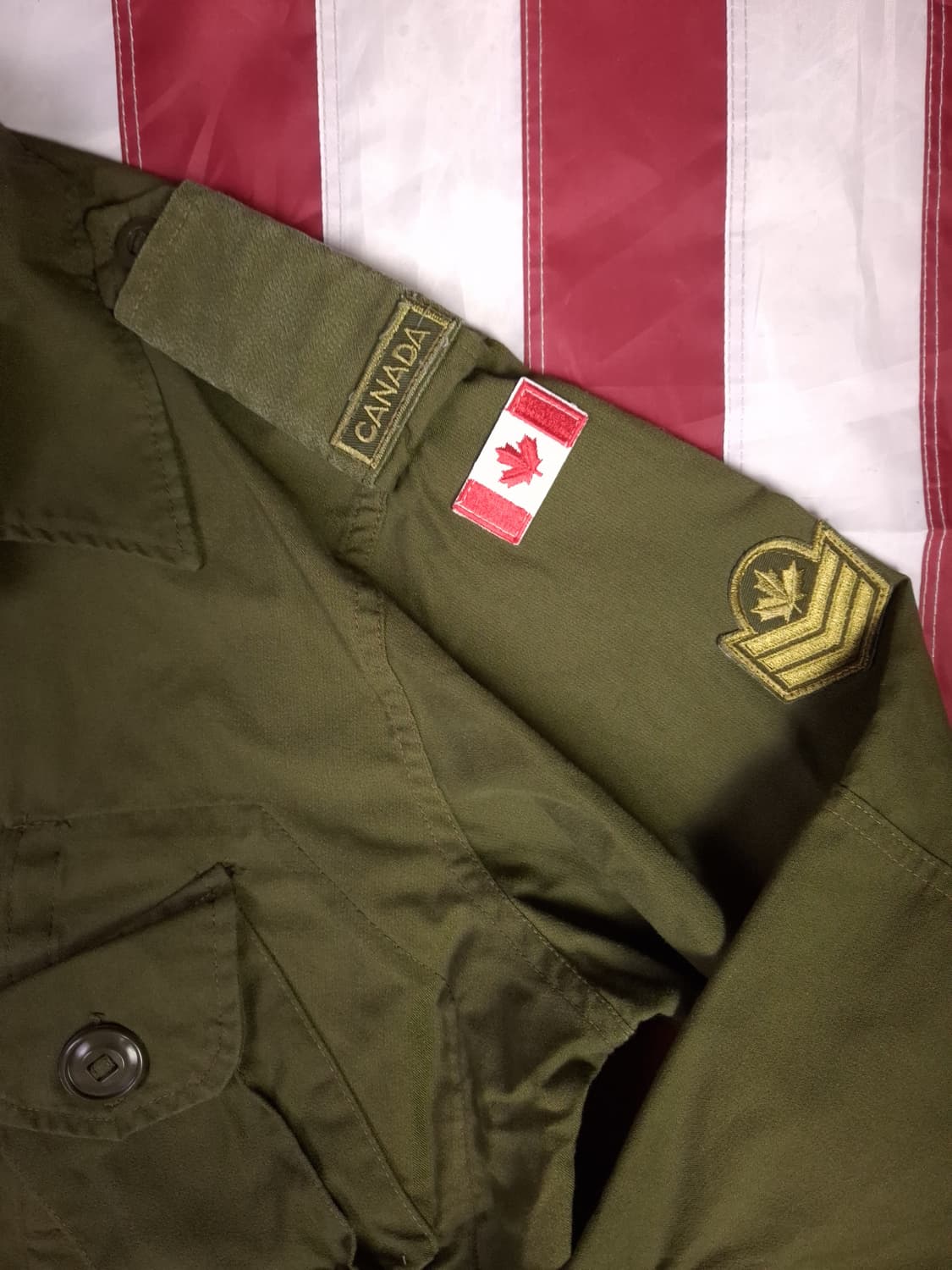 오리지날 새제품급 캐나다군 퍼티그 상품이미지3