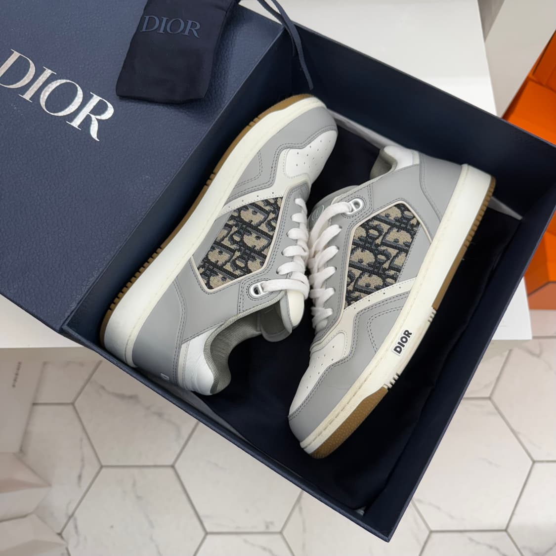 [41] 디올 오블리크 b27 스니커즈 그레이 상품이미지1