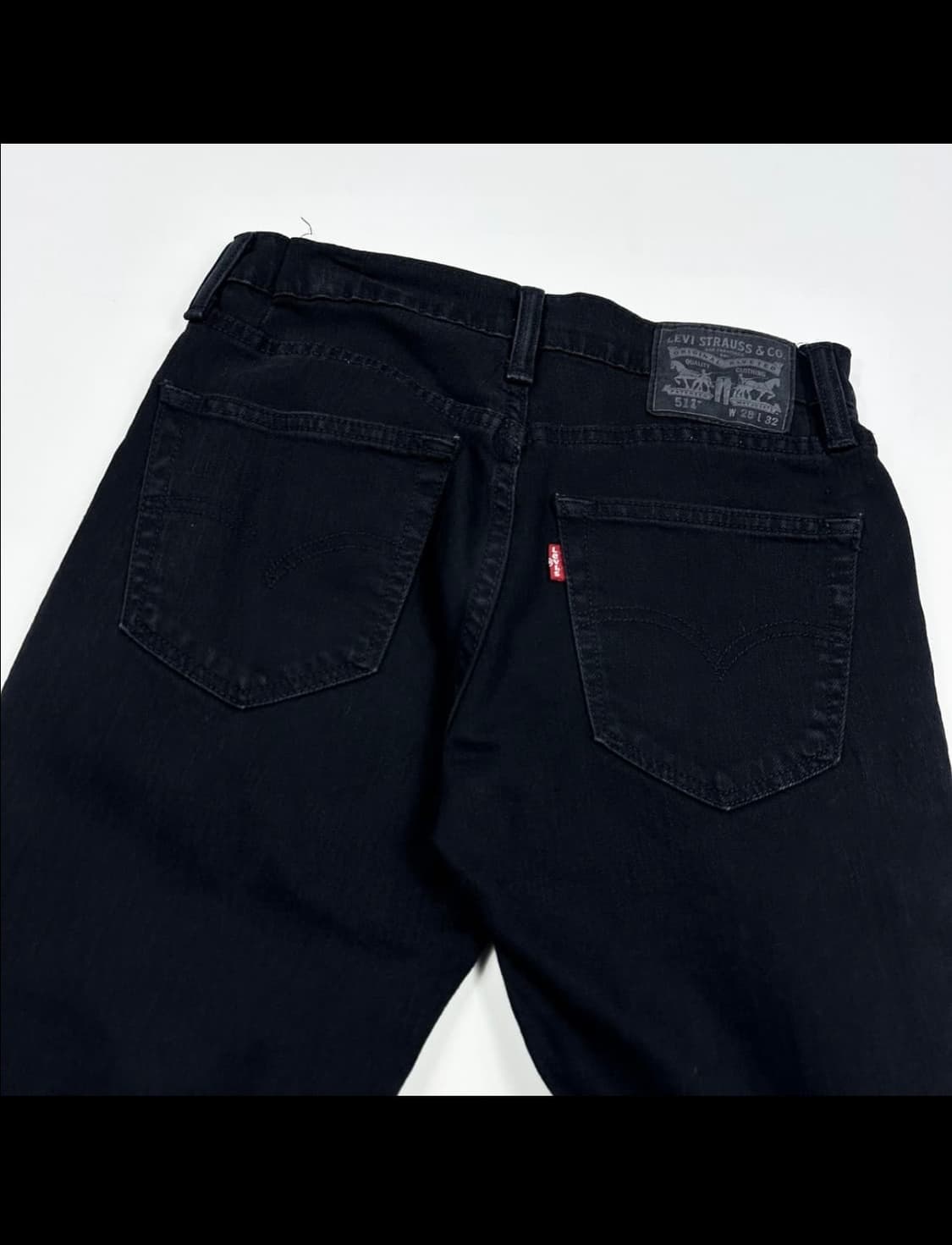 리바이스 511 오리지널 흑청 블랙진 데님 팬츠 (28인치) 상품이미지5