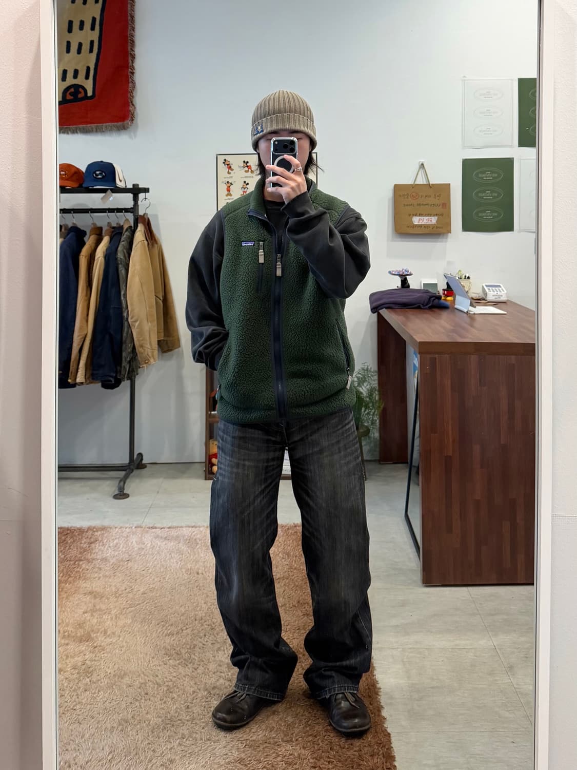 00s Levis 리바이스 레드룹 흑청 데님 팬츠 (32-33inch) 상품이미지2