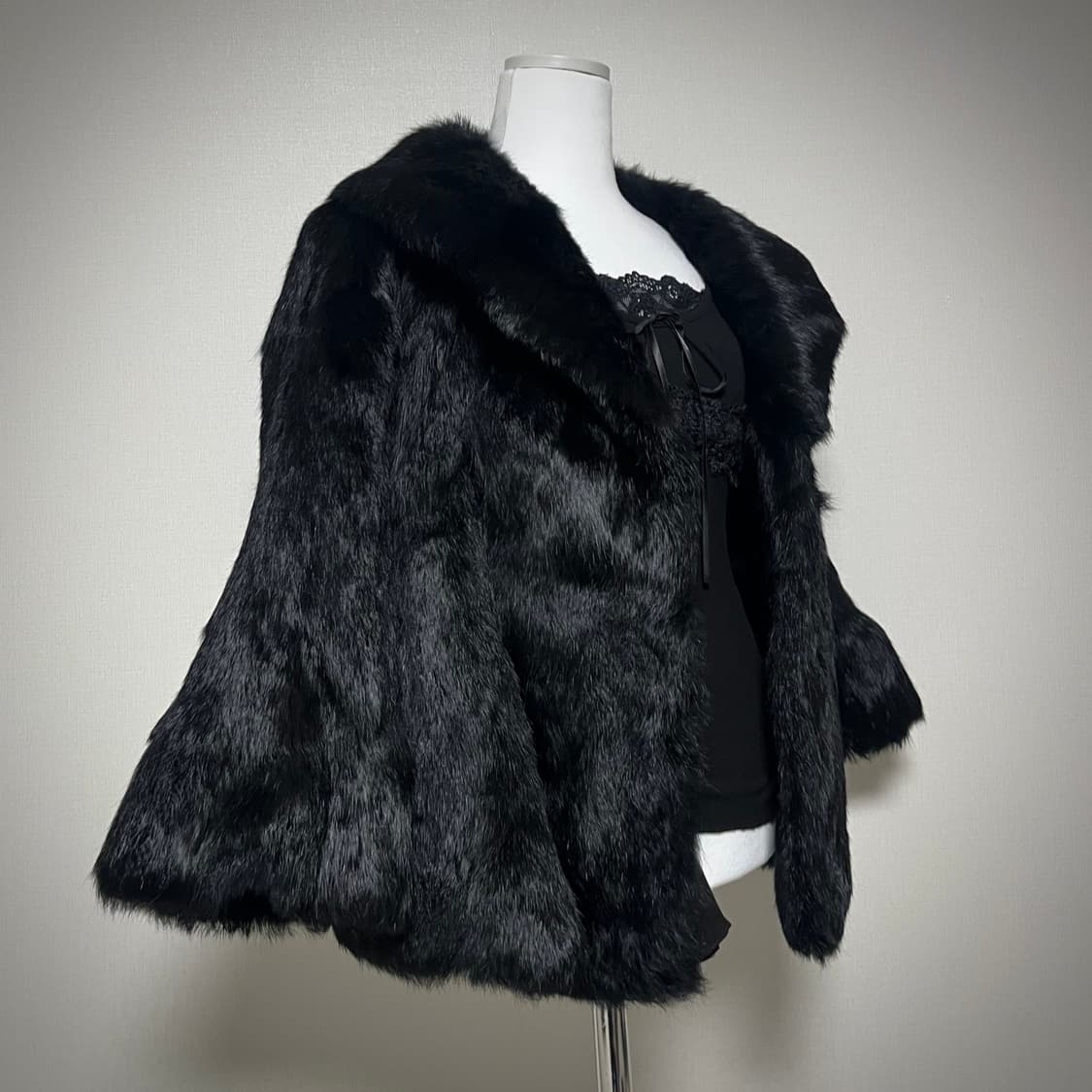 고스 리얼 래빗퍼자켓 자켓 펑크 갸루 토끼털 상품이미지3