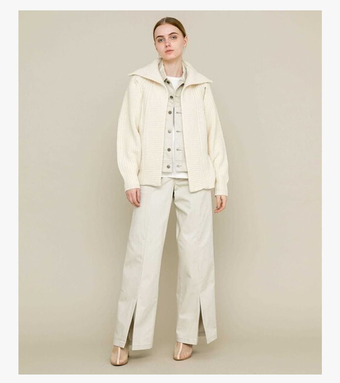 TOGA PULLA X LEE - LAYERED KNIT JACKET 상품이미지3