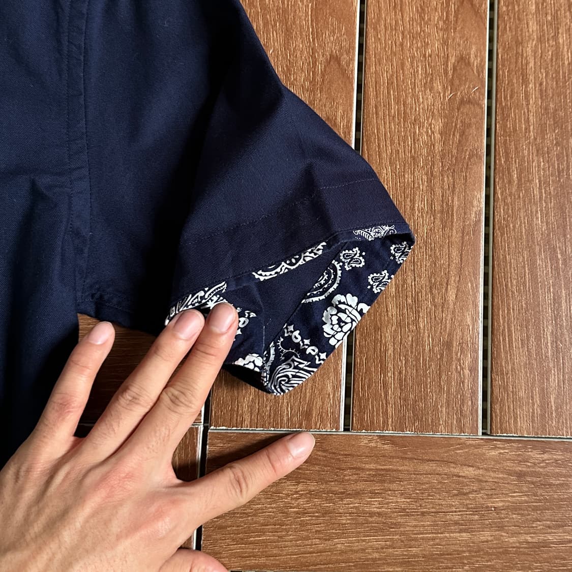 Beams heart paisley pocket 1/2 shirts 상품이미지4