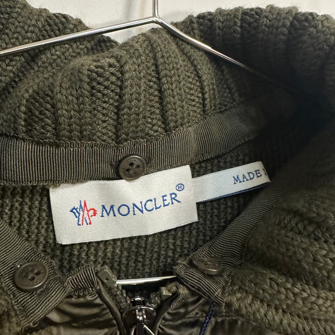 몽클레어 니트패딩 카키 상품이미지2