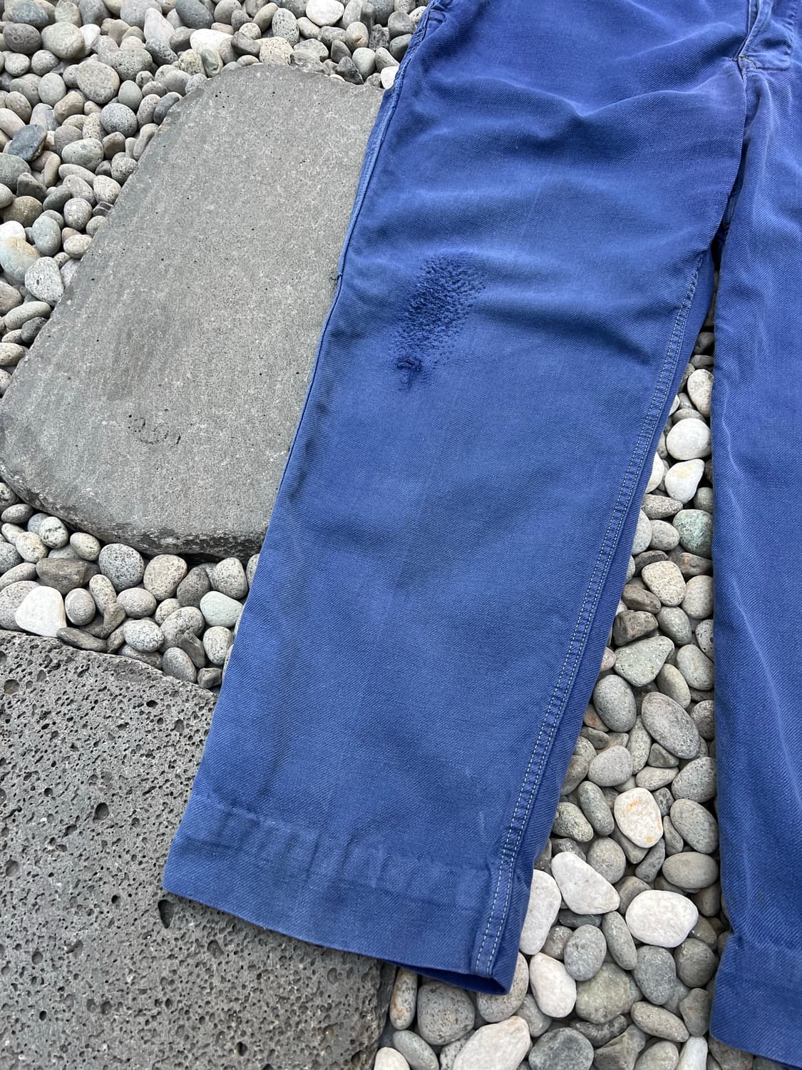FADED BLUE REPAIR MARK OLD 빈티지프렌치워크팬츠 상품이미지4