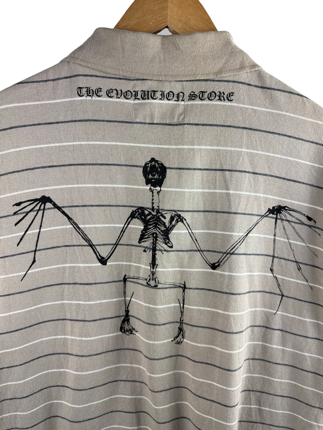 JPN 스컬 레터링 Y2K 다크 카라티셔츠2396 상품이미지4