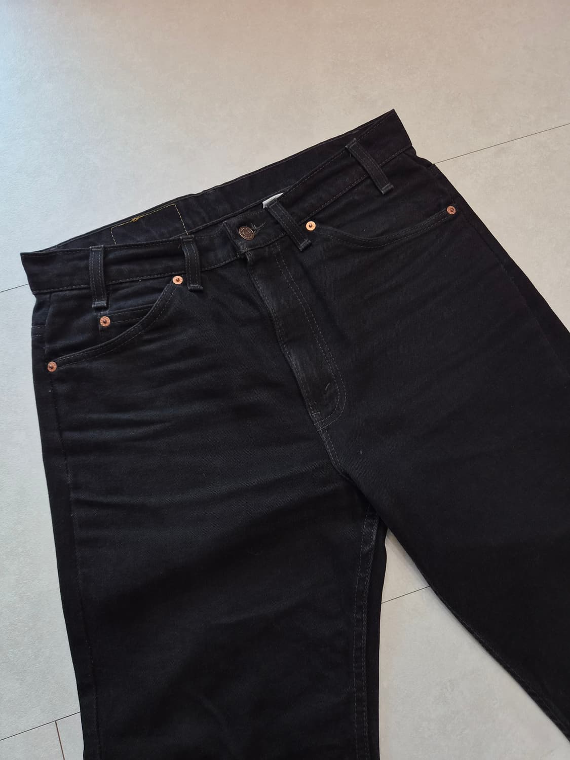 빈티지 리바이스 517 블랙진 오렌지탭 34x32 상품이미지1