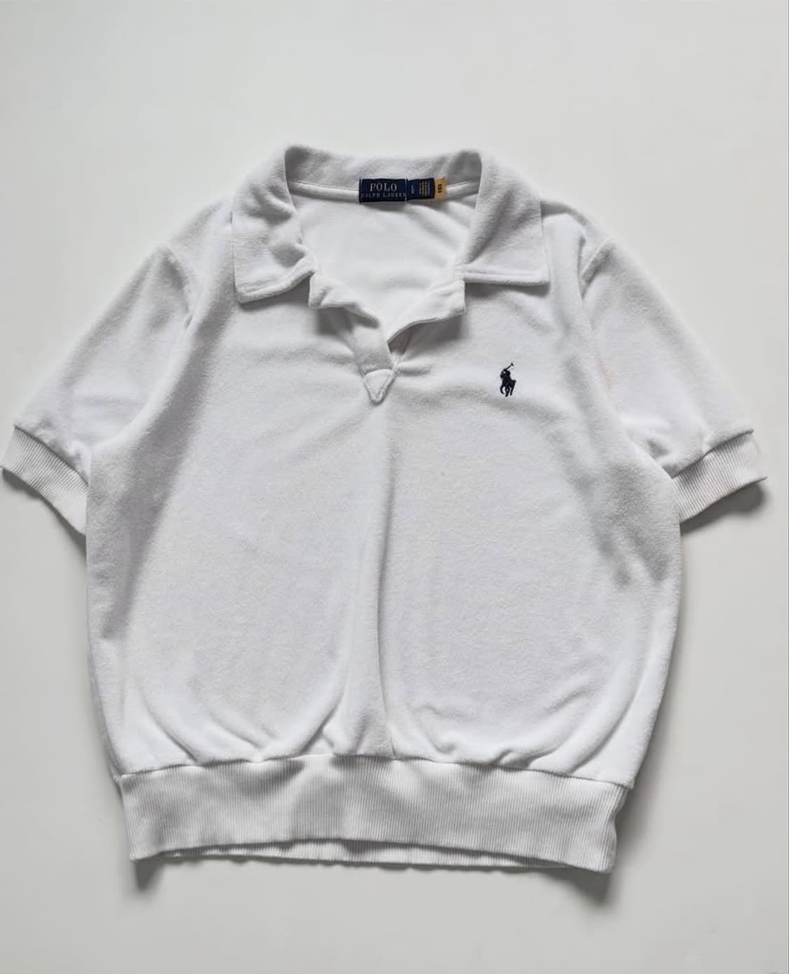 Polo 폴로 신형라벨 화이트 테리 pk 반팔  상품이미지3