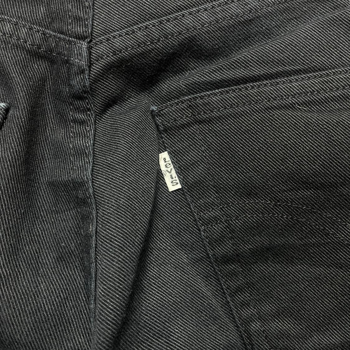 90s리바이스(JAPAN) 508 블랙블랙 빈티지 데님(실측확인) 상품이미지6