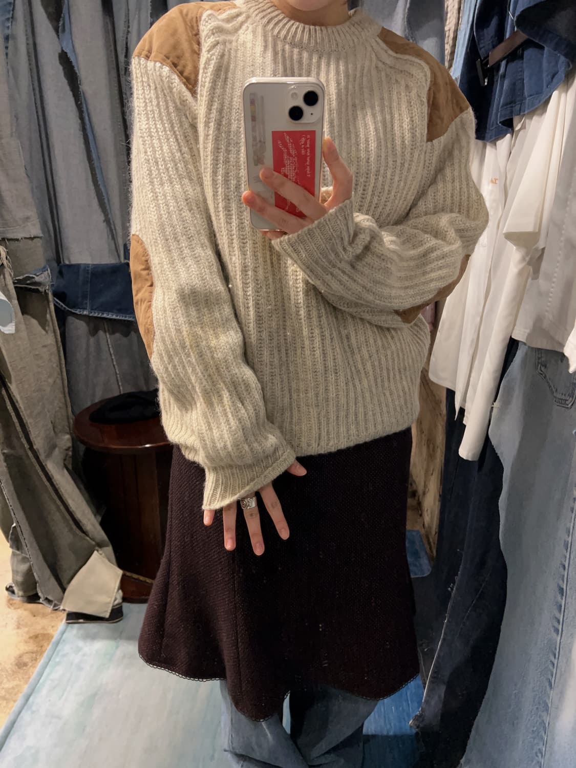 M-L ) White Bull Commando Sweater 상품이미지2