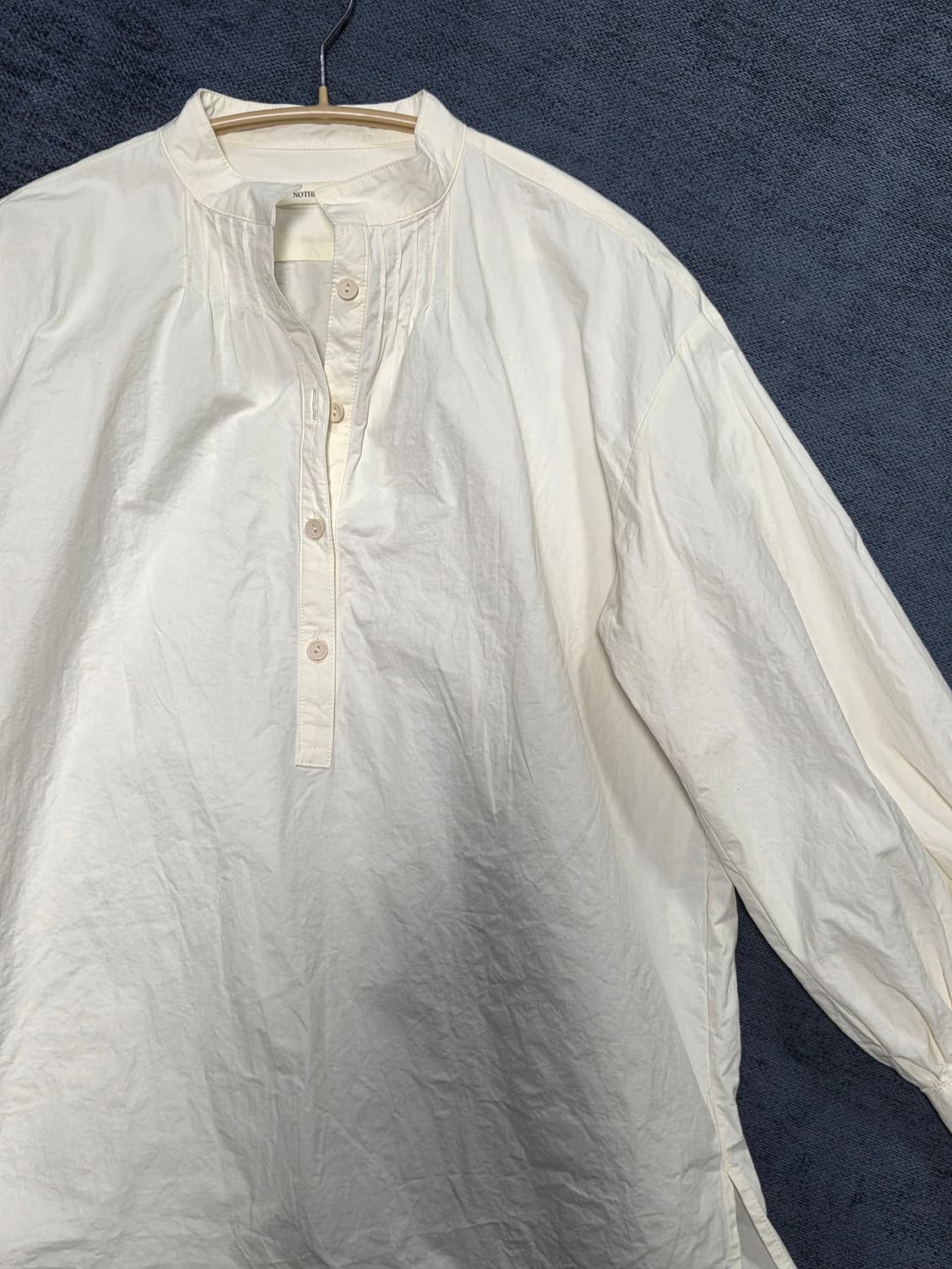 낫띵리튼 셔츠 Kate shirring shirt (Ivory) 상품이미지3