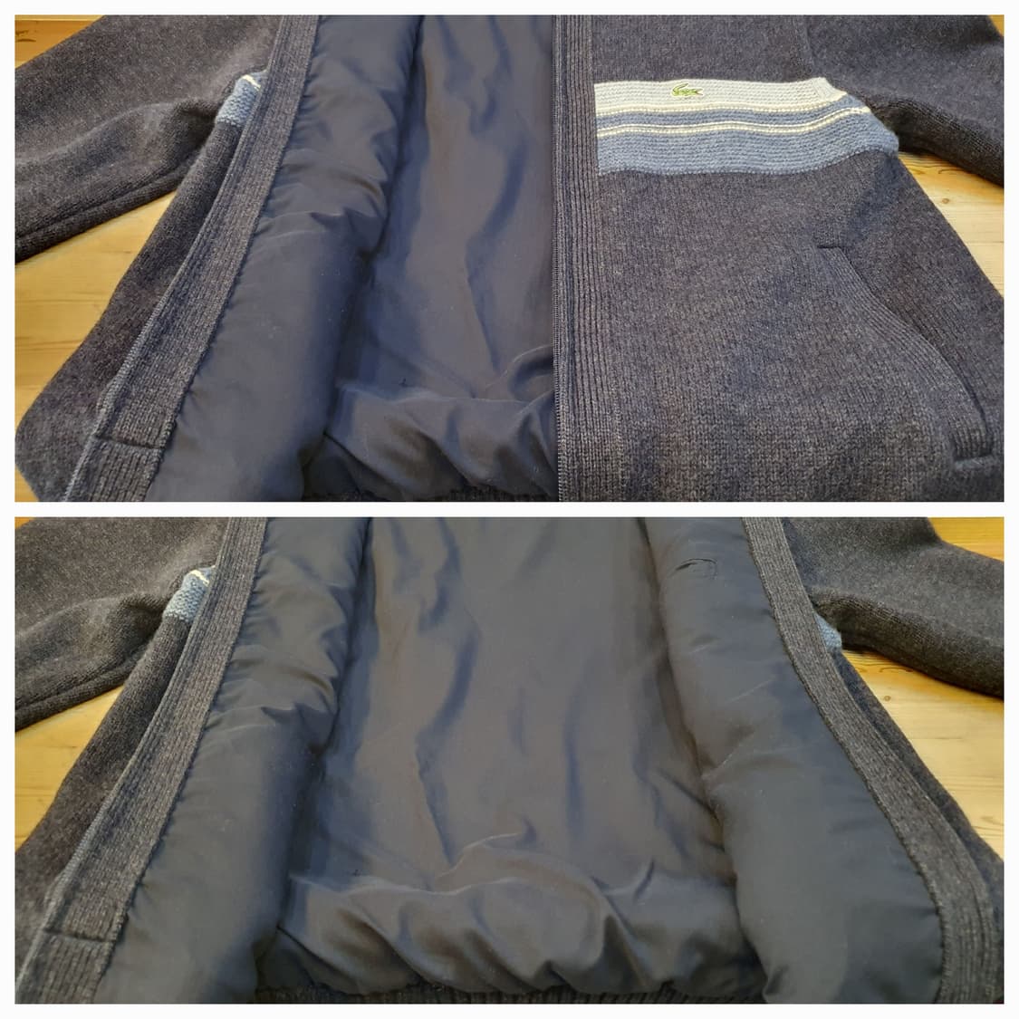 95.라코스테 방풍 집업니트 상품이미지6