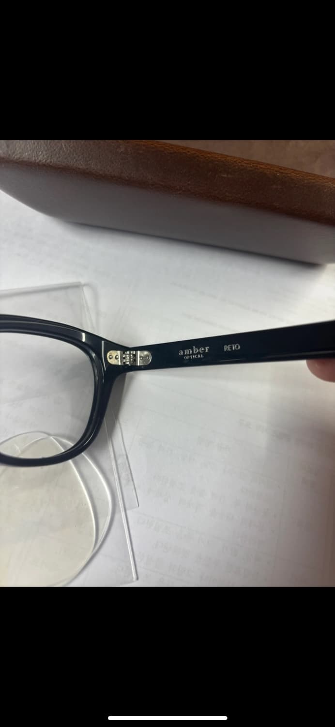 앰버옵티컬 RETO 45 블랙 뿔테 안경 상품이미지5