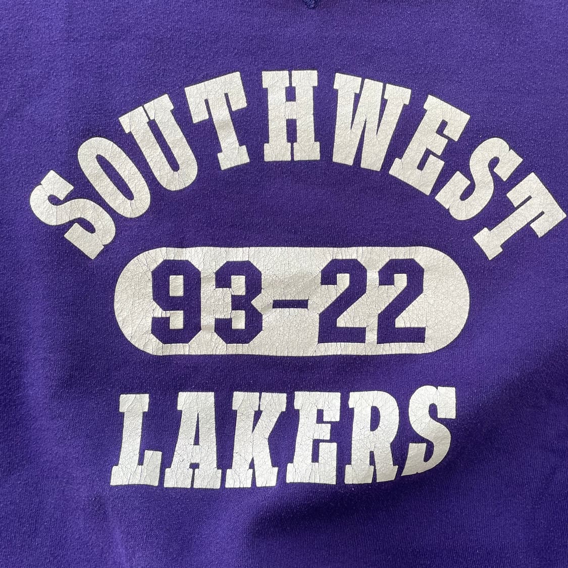 빈티지  러셀 애슬레틱 스웻셔츠 퍼플(화이트) made in usa  상품이미지4