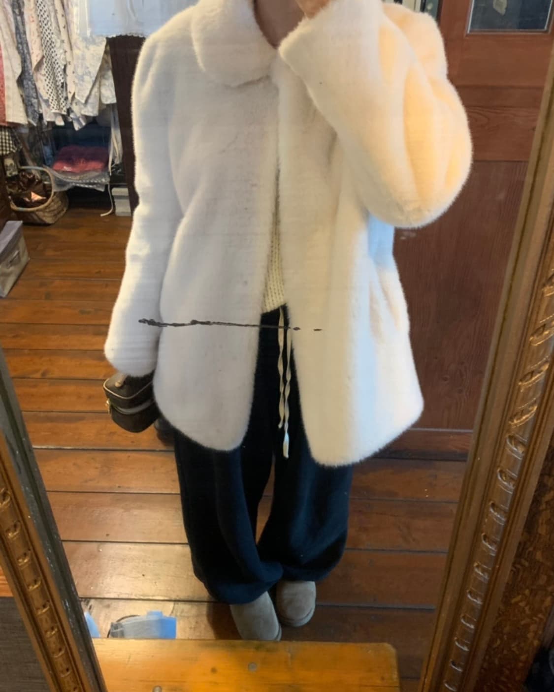 (새상품)멜로 밍크 퍼코트 상품이미지1