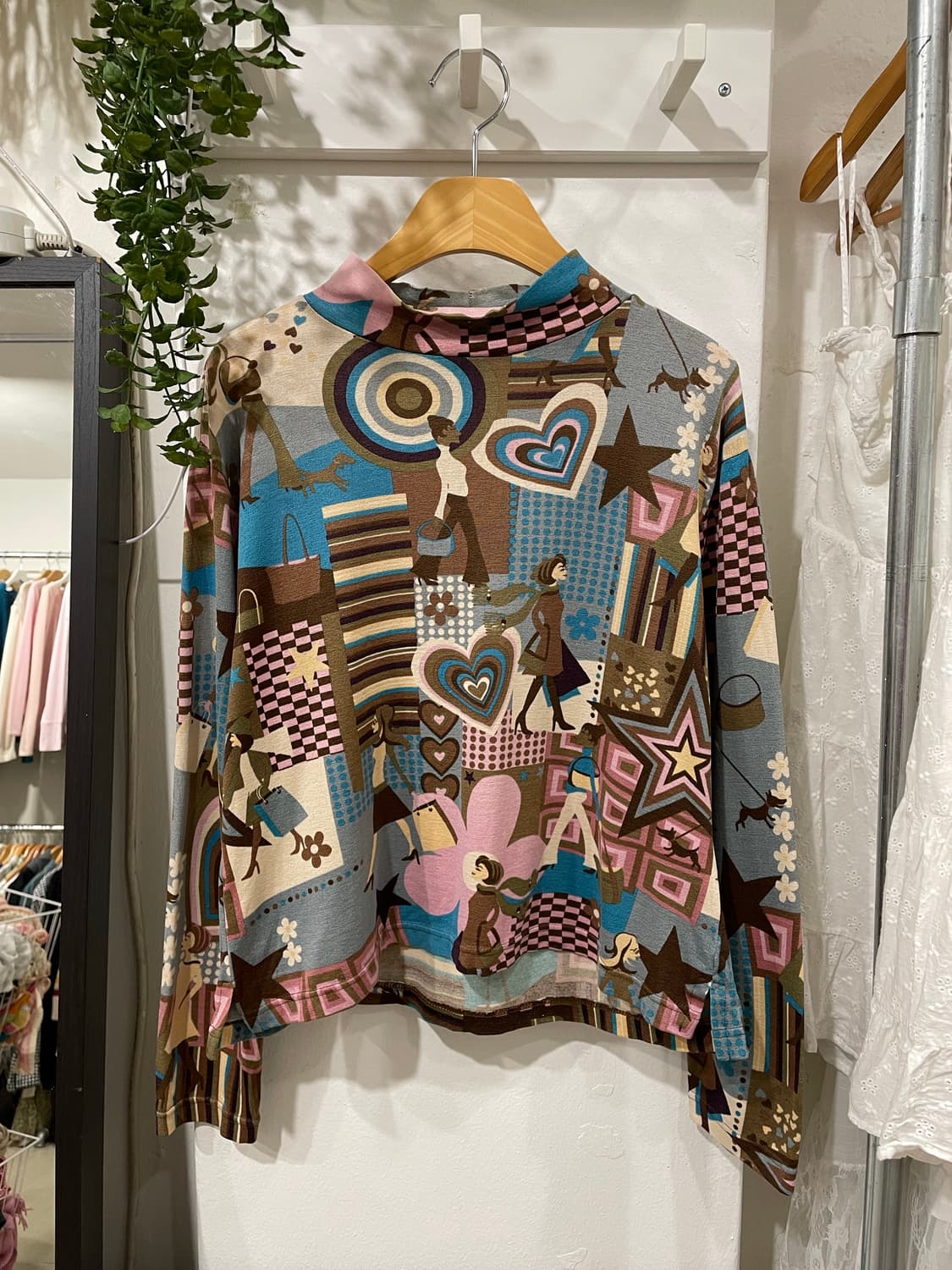 Retro graphic print top 상품이미지8