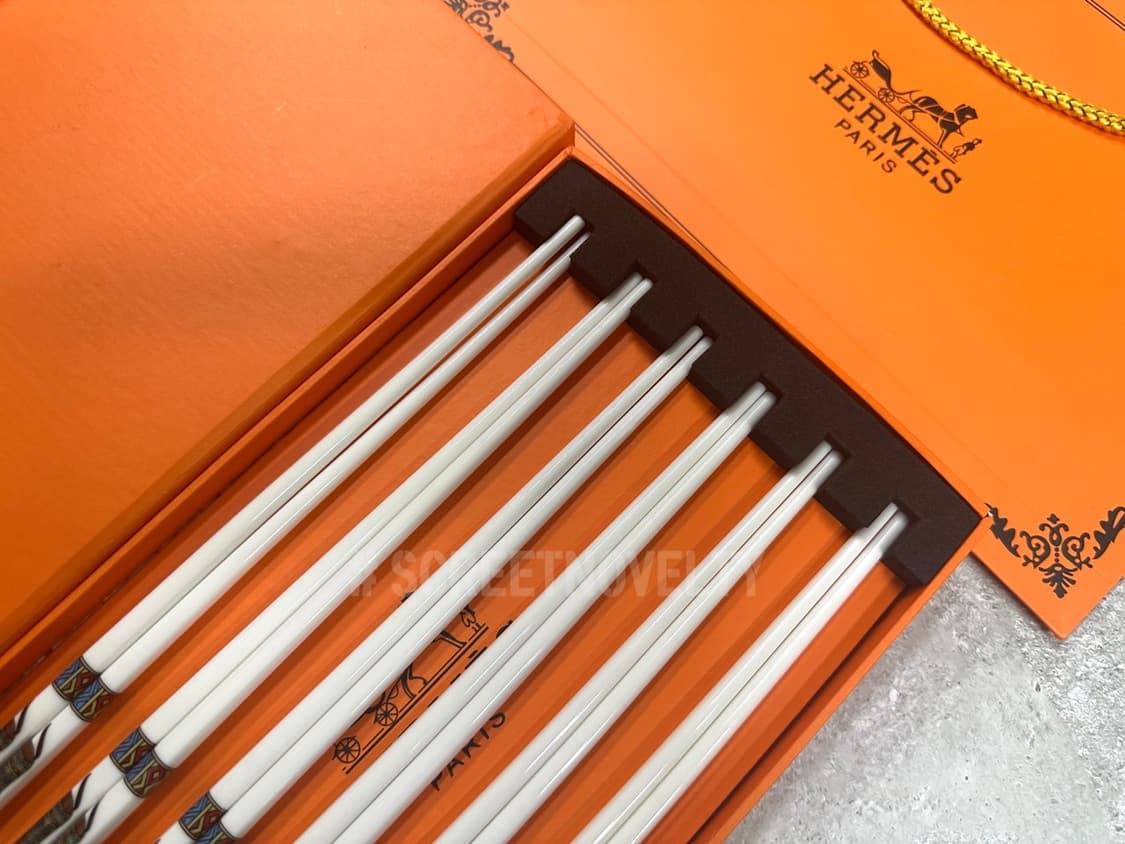 에르메스 고급 세라믹 
젓가락 5벌 세트 선물포장 무료배송 상품이미지3