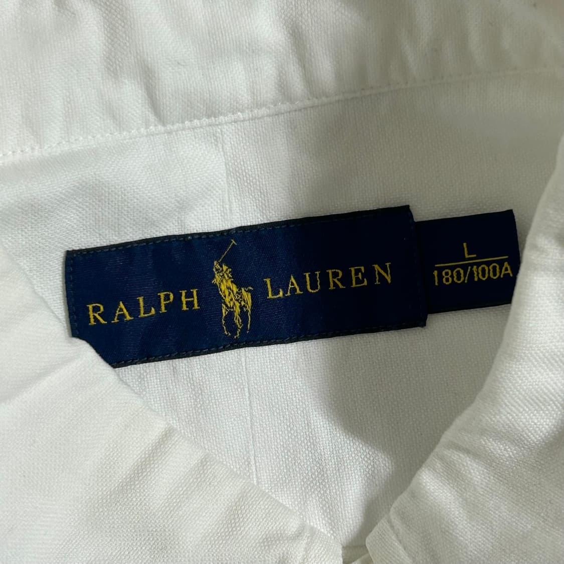 폴로 랄프로렌 신형 반팔 셔츠 화이트 L  상품이미지7