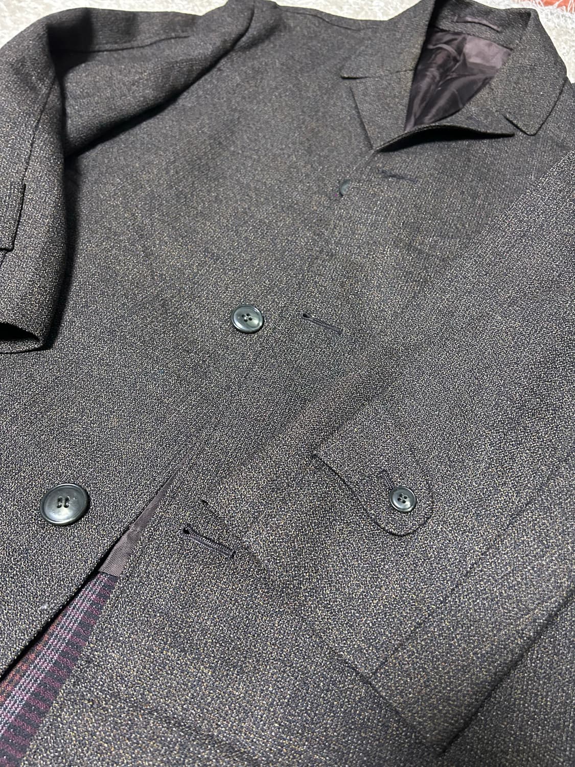 일제 커스텀 울 트랜치코트 사이즈 105 상품이미지5