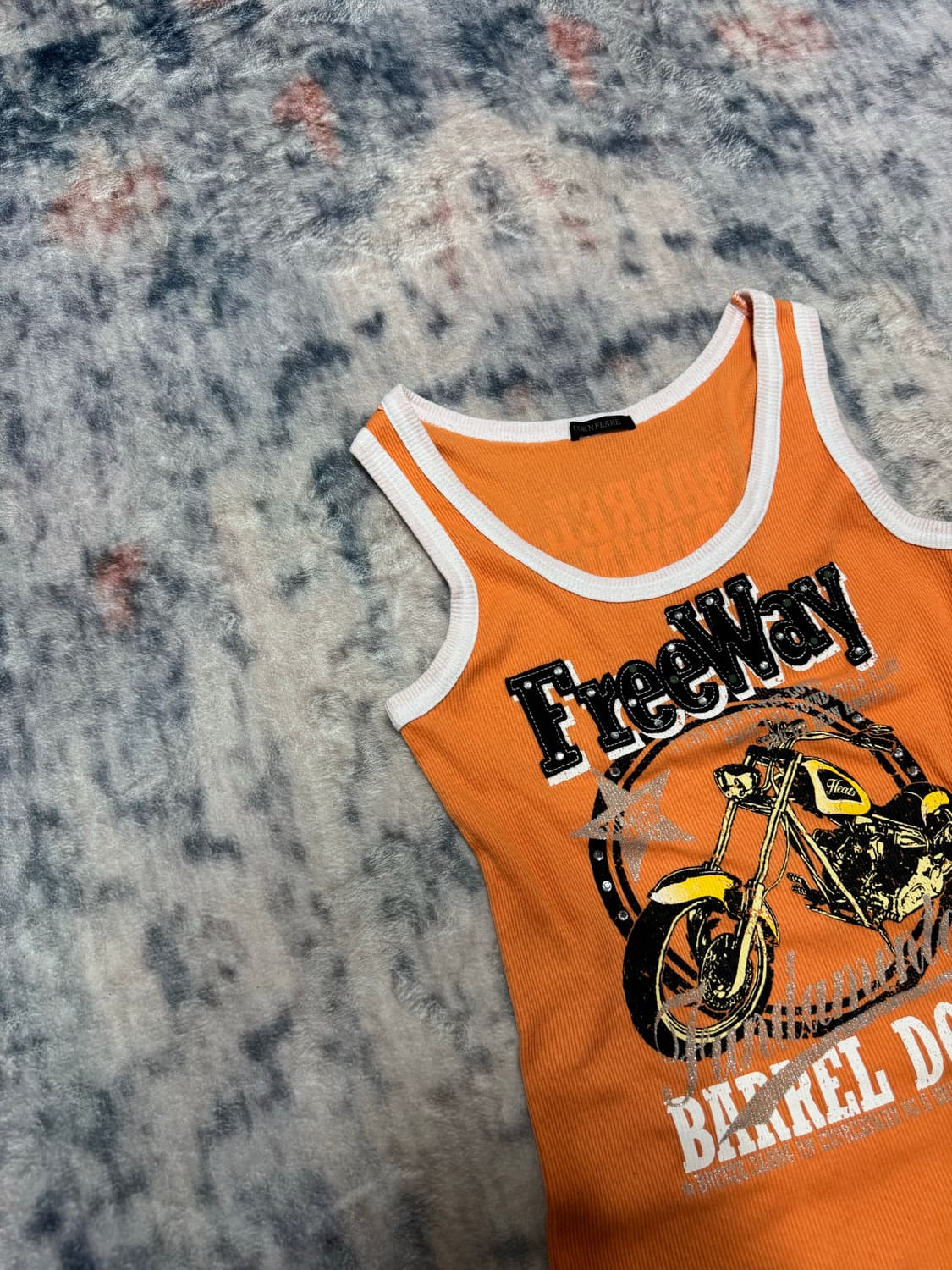 Cornflake y2k freeway ribbed sleeveless 상품이미지3