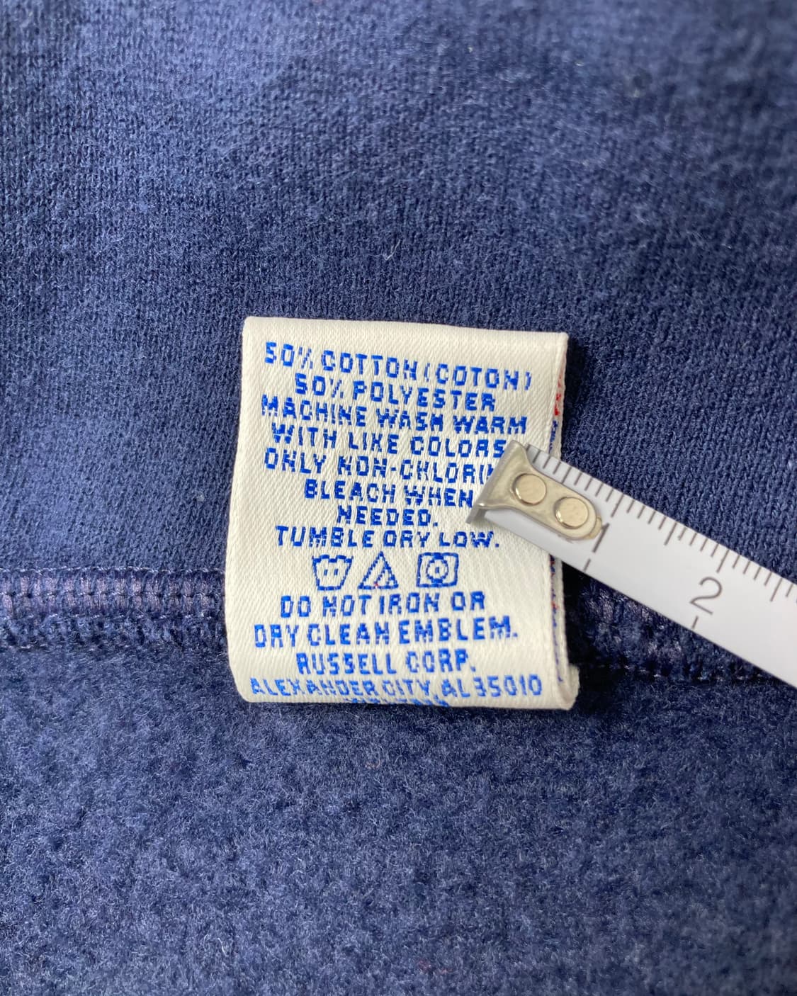 90s Russell Quarter Zip Sweatshirt (navy 상품이미지4