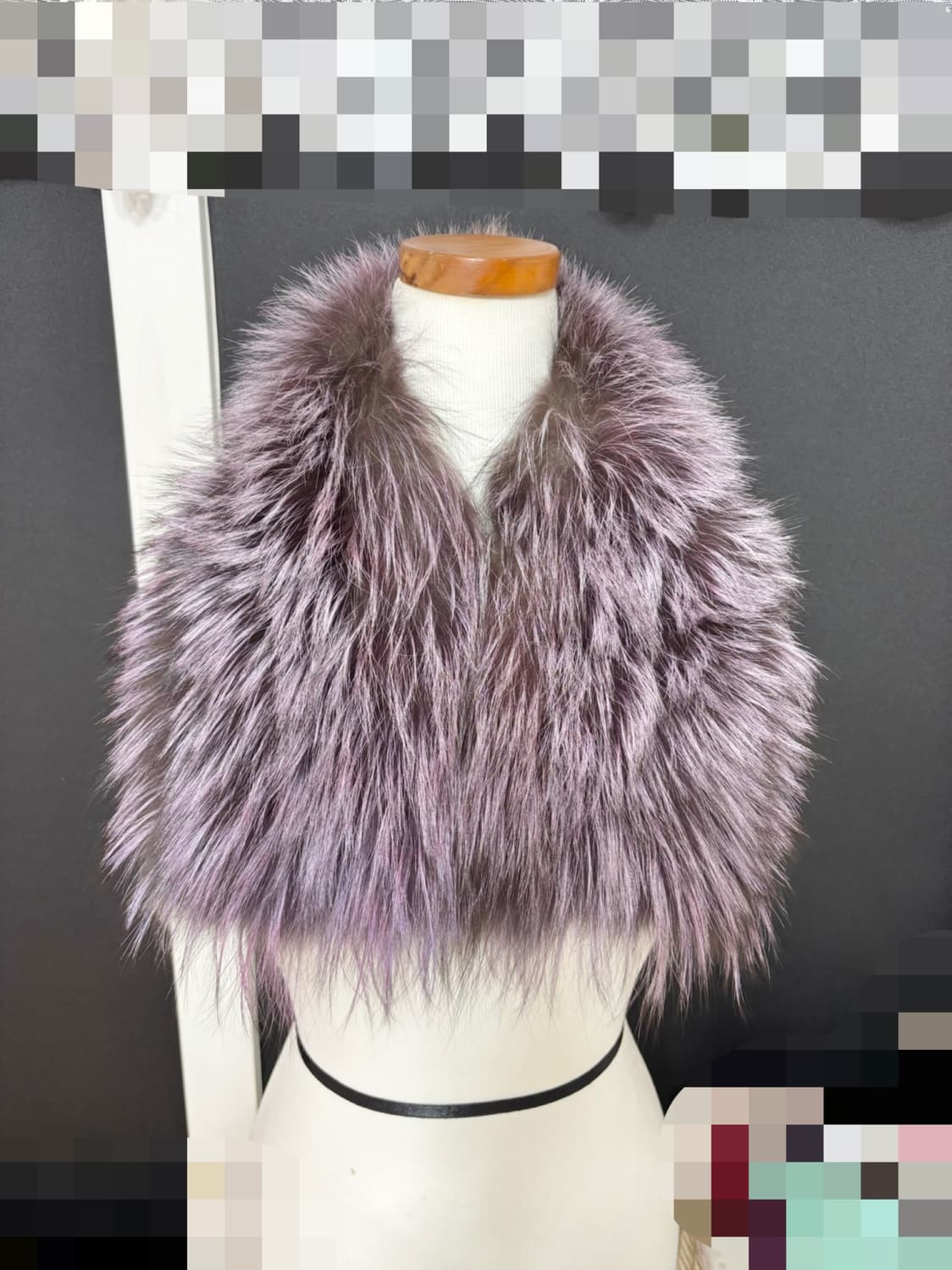 리가ㅡ 새제품/ 천연 폭스 자석 내장형 넥워머/목도리/카라/머플러 상품이미지1