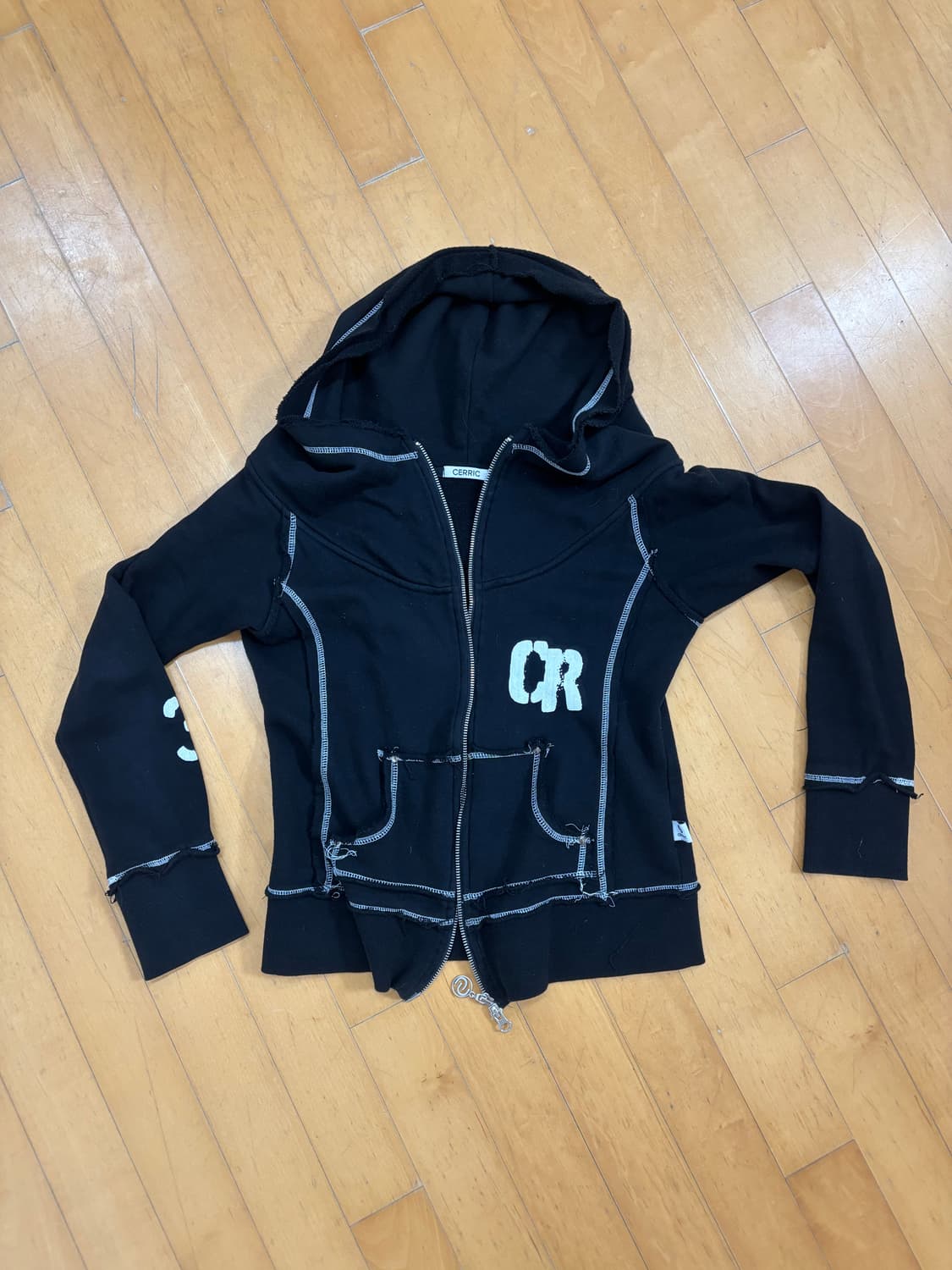 Cerric cr cut out hood zipup 상품이미지2