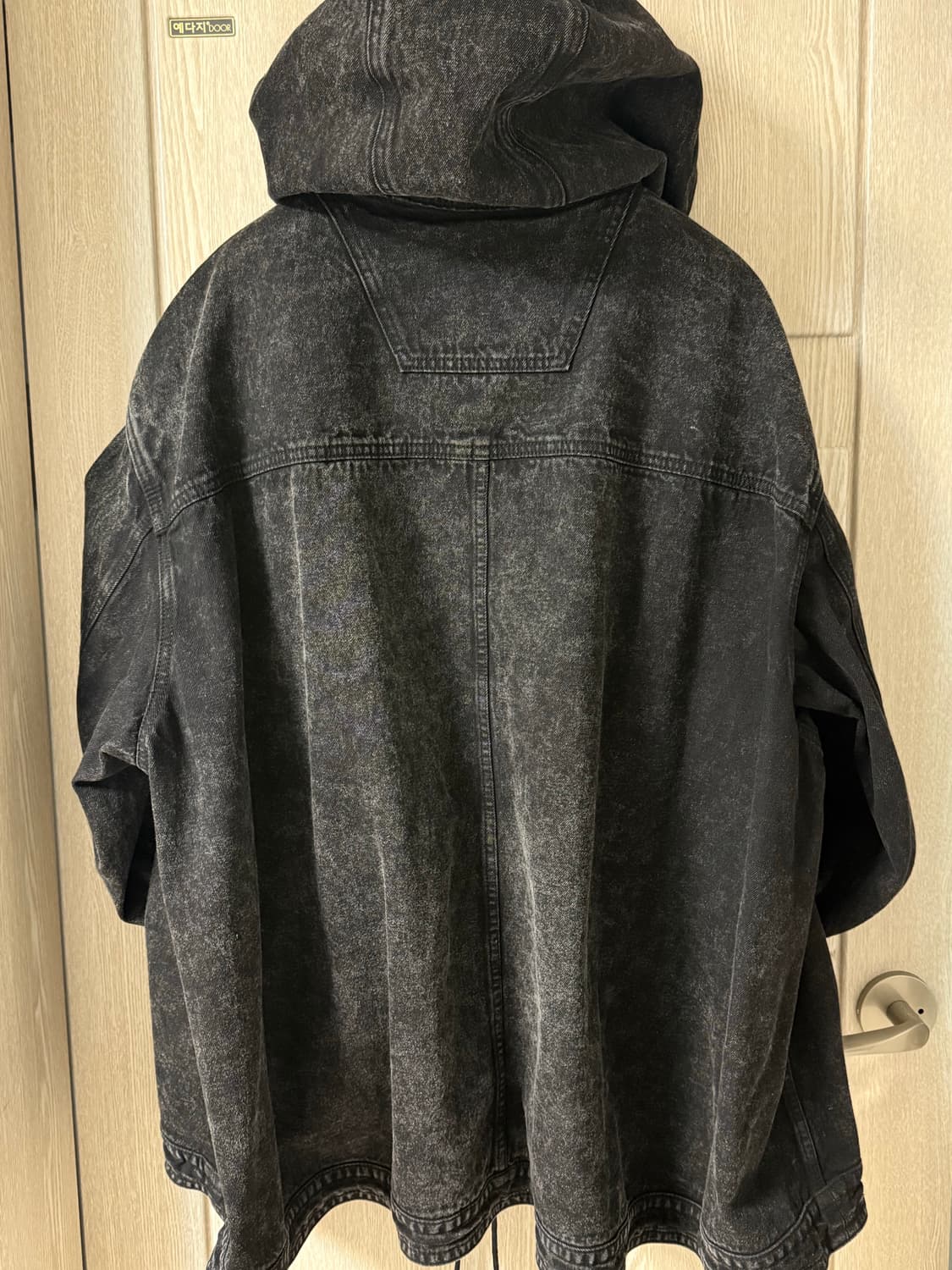 준지 24FW 흑청 데님 후드집업 50. 상품이미지2