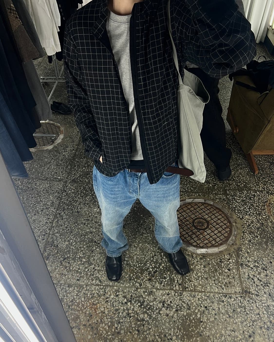 빈티지 입생로랑 블루종 상품이미지4