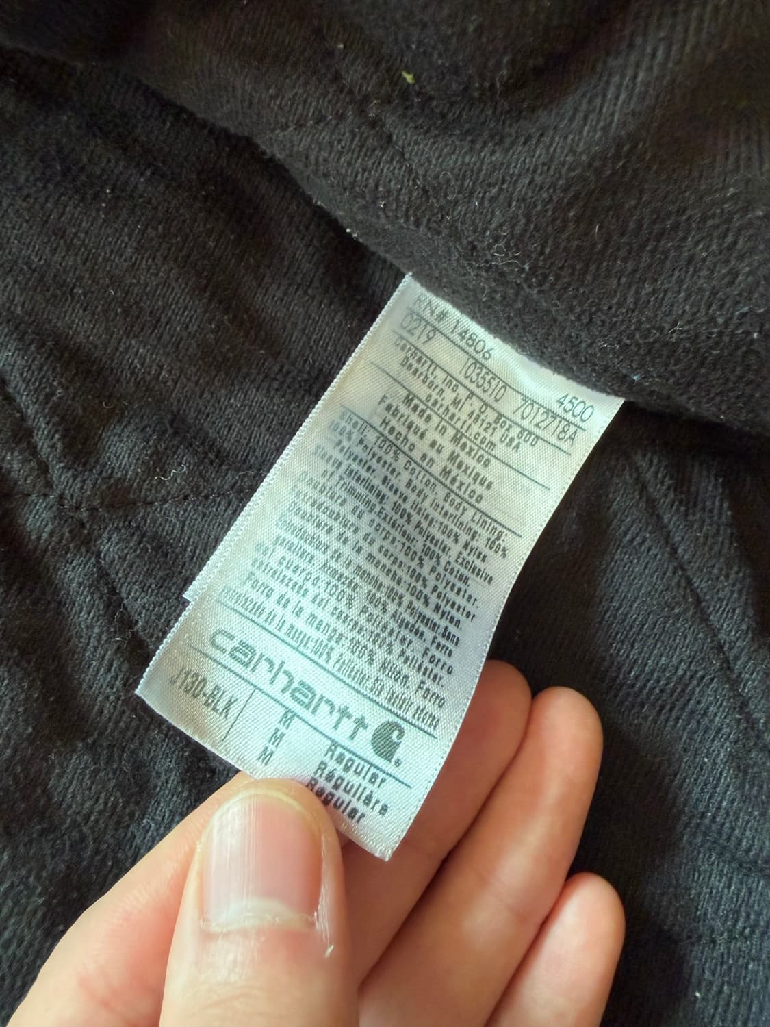 [M] 칼하트 j130 샌드스톤 덕 액티브 자켓 블랙 상품이미지5