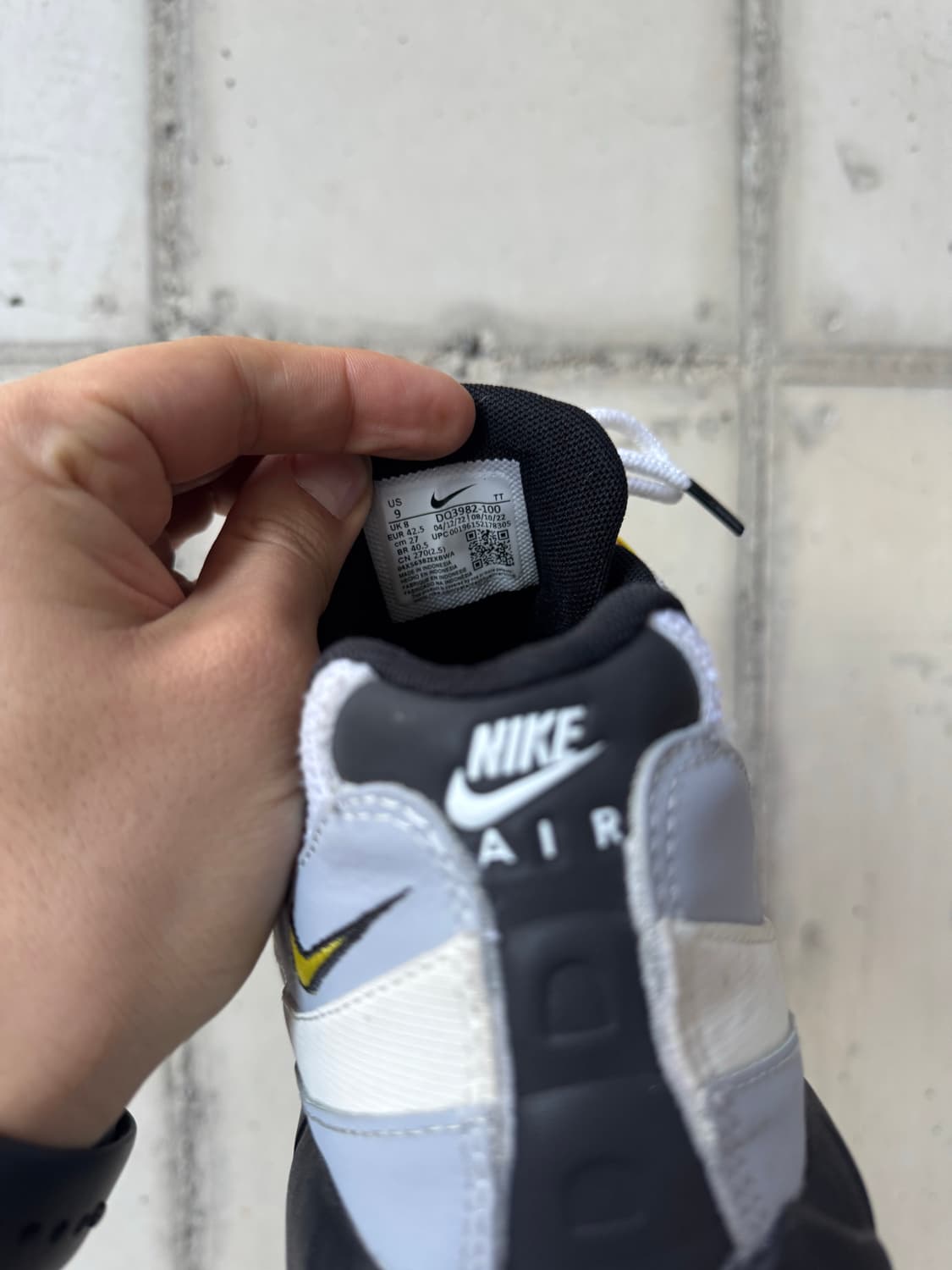 나이키 에어맥스 95 에센셜 화이트 투어 옐로우 상품이미지7