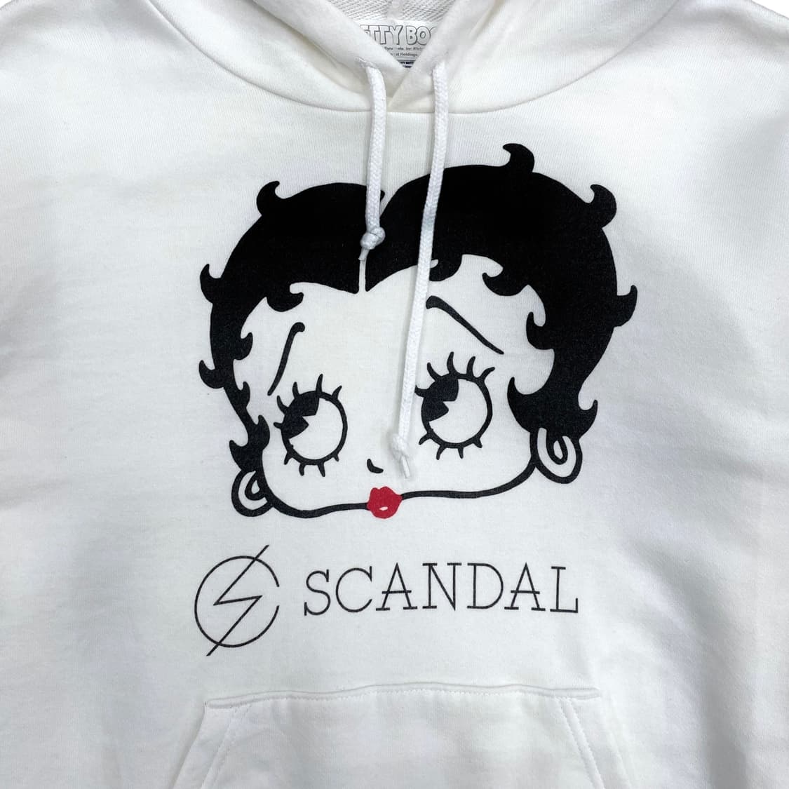 Betty Boop, White Printed Hoodie 상품이미지3