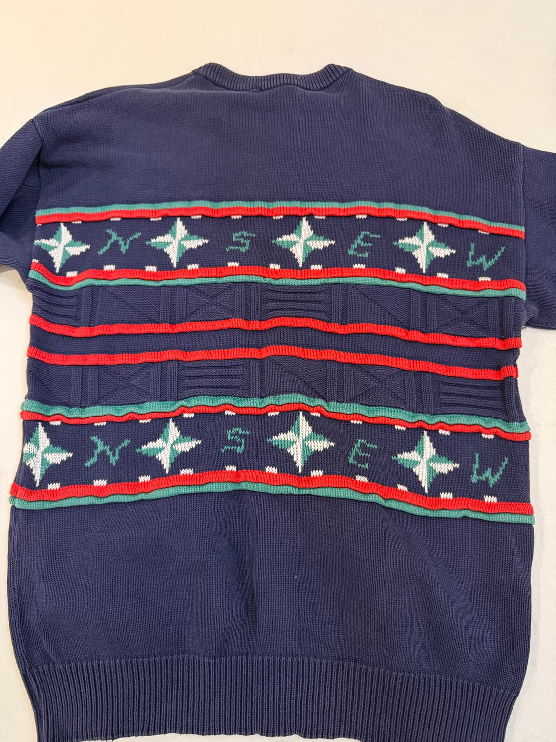 80s LORD JEFF 스톤아일랜드맛 니트 네이비 상품이미지3
