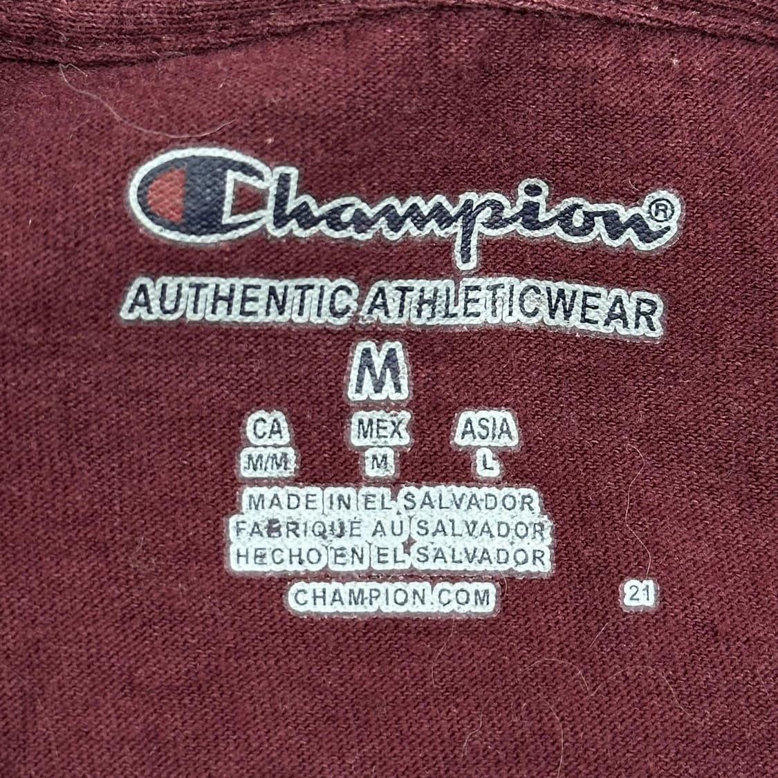 챔피온 US어바인 버건디 롱슬리브 맨투맨 (M) 상품이미지5