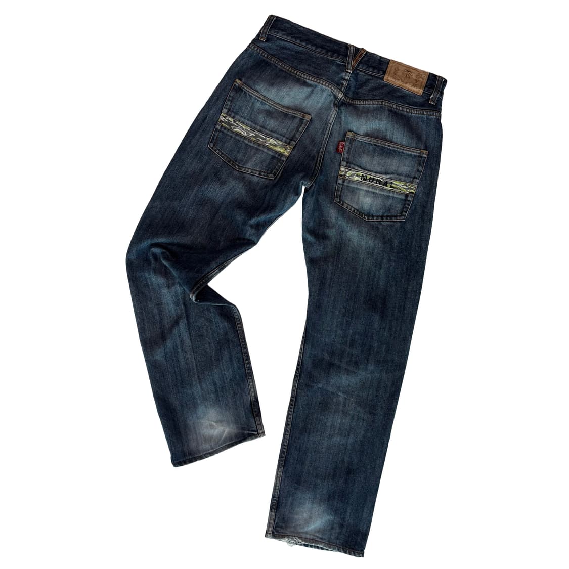 뮤랄(MURAL) 버팔로 솔저 카모 디테일 스트레이트 데님 상품이미지4