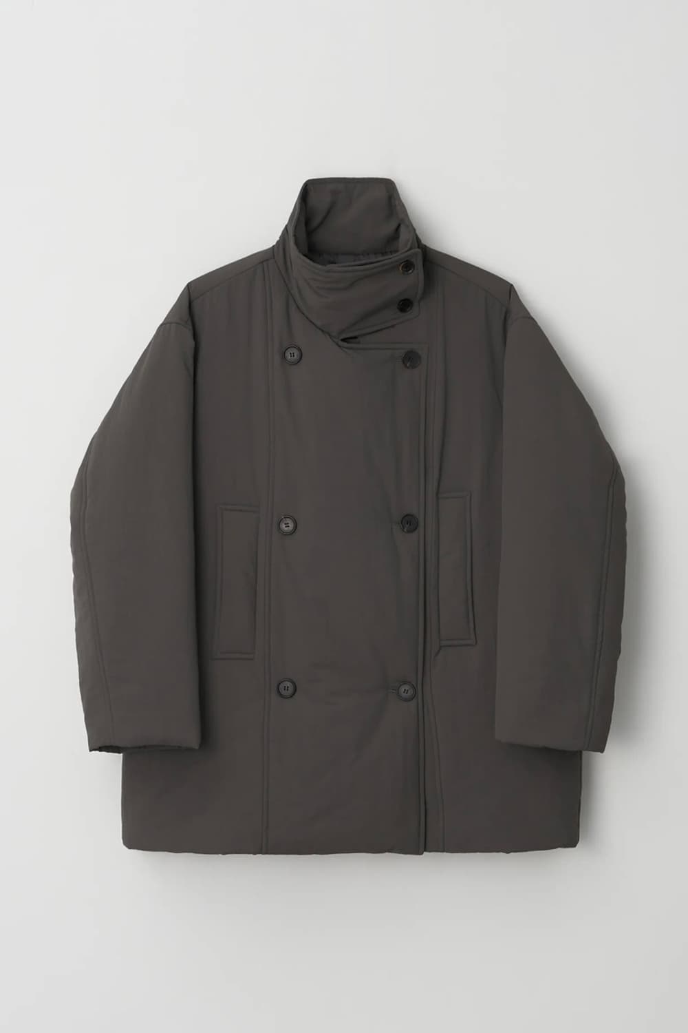 언더스탠딩 하이넥 패딩 자켓 (카키) 상품이미지6