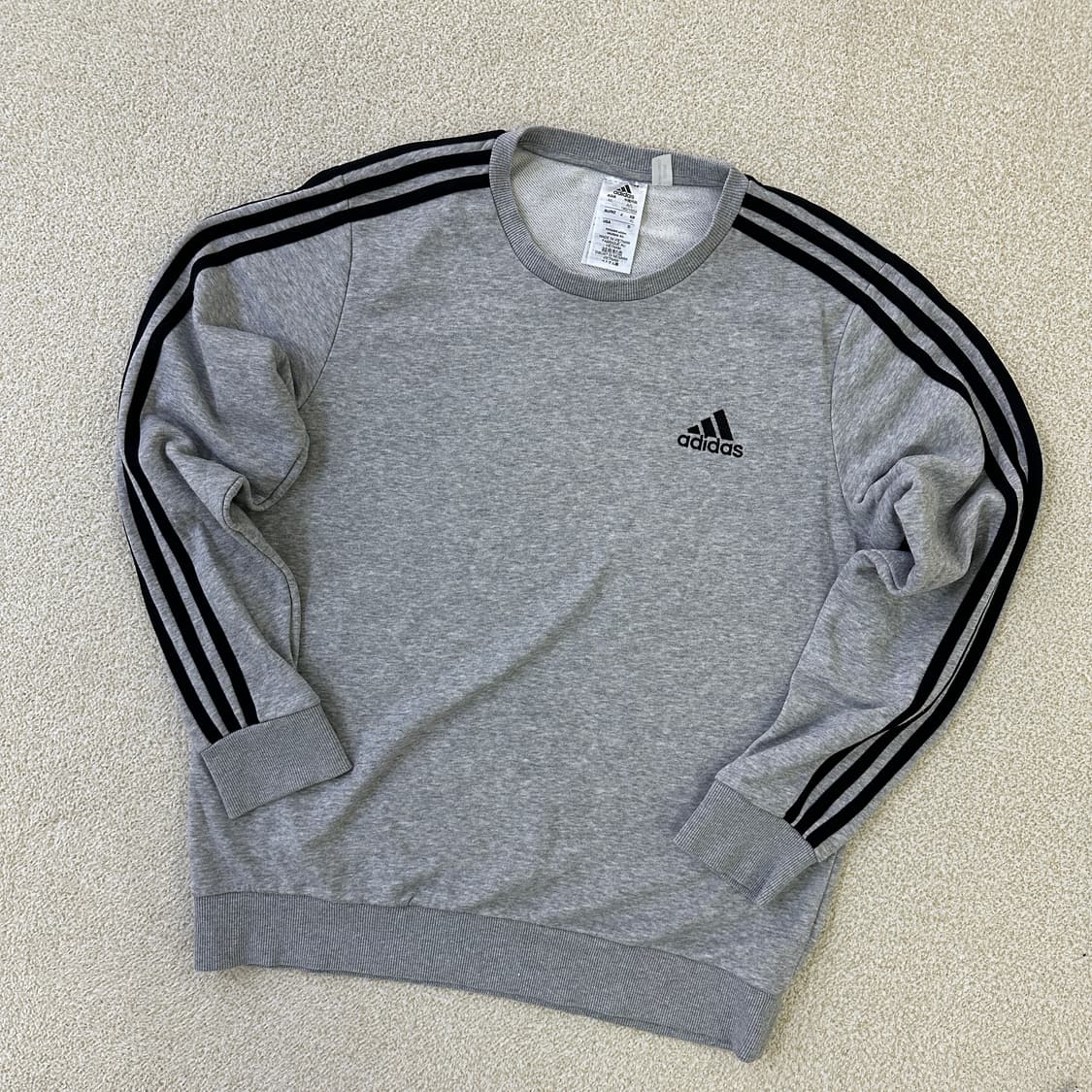 XL 아디다스 그레이 맨투맨 0324D 상품이미지1