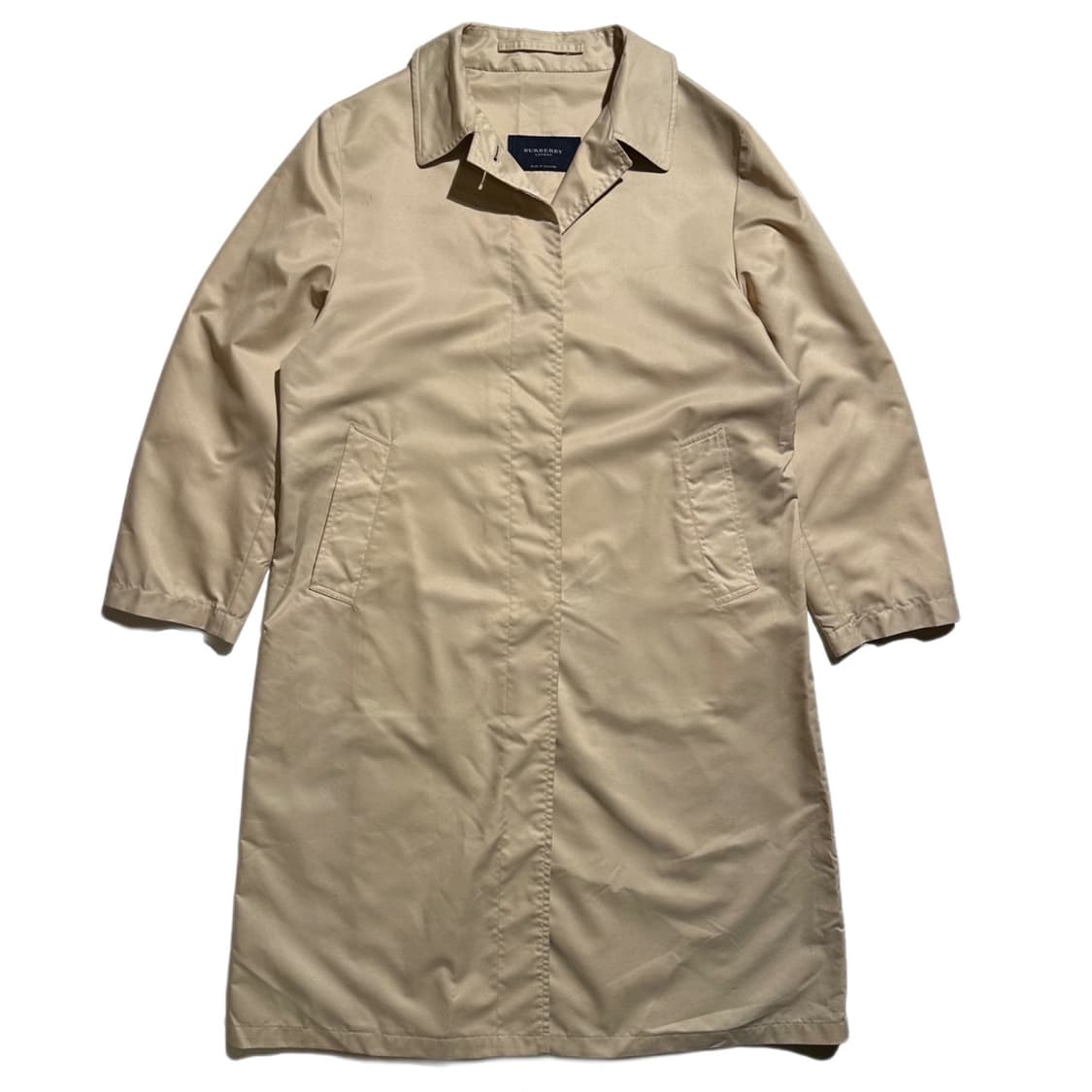 버버리 체크 배색 싱글 코트 상품이미지2