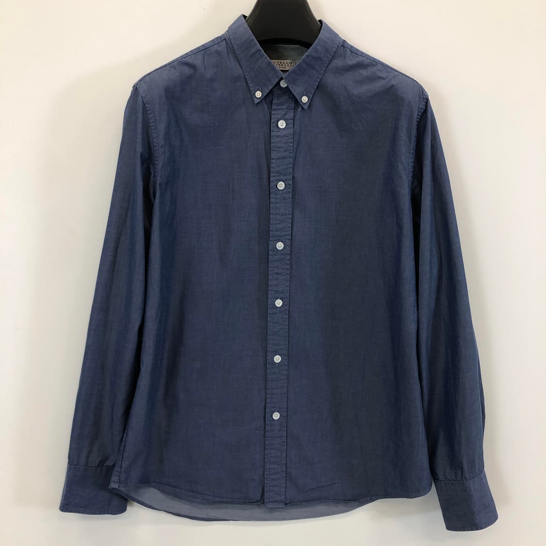 브루넬로쿠치넬리 솔리드 블루셔츠 L 상품이미지1