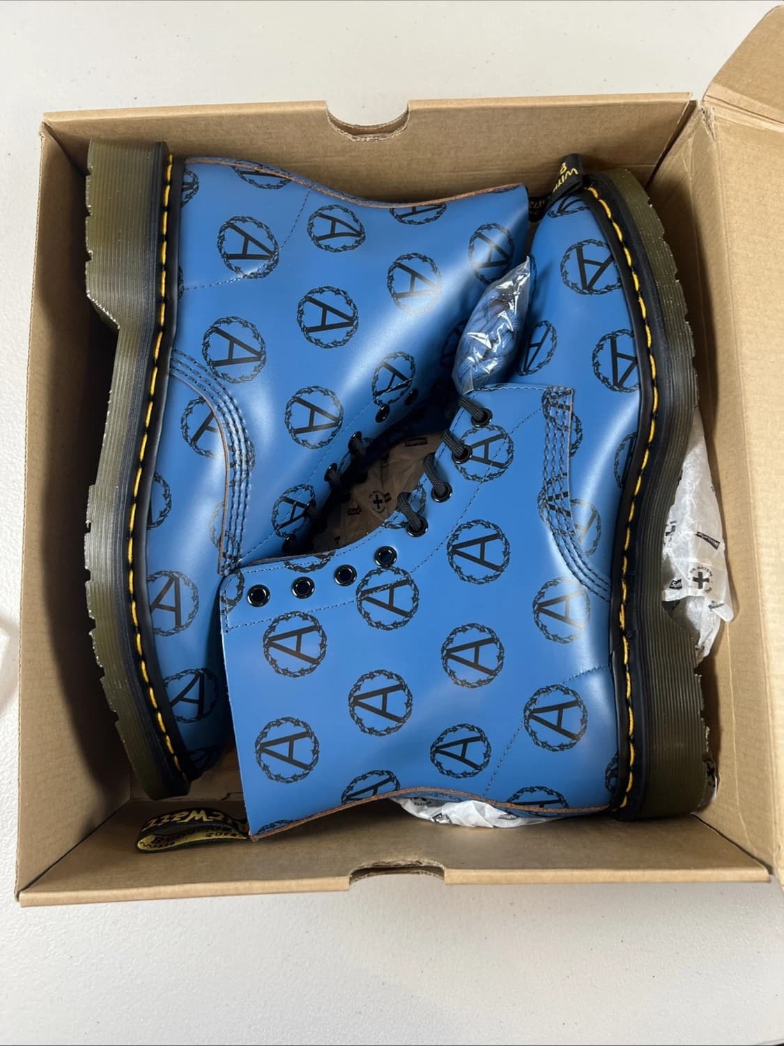 슈프림 x 언더커버 x 닥터마틴 8홀 아나키 블루 부츠 280 상품이미지6