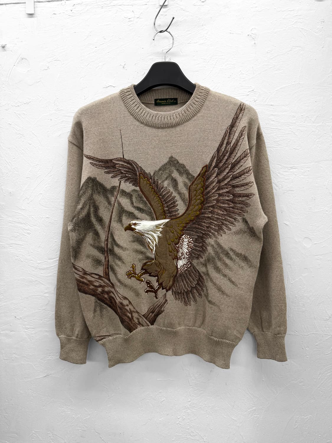 aramis club 엠브로이더리 이글 니트 상품이미지1