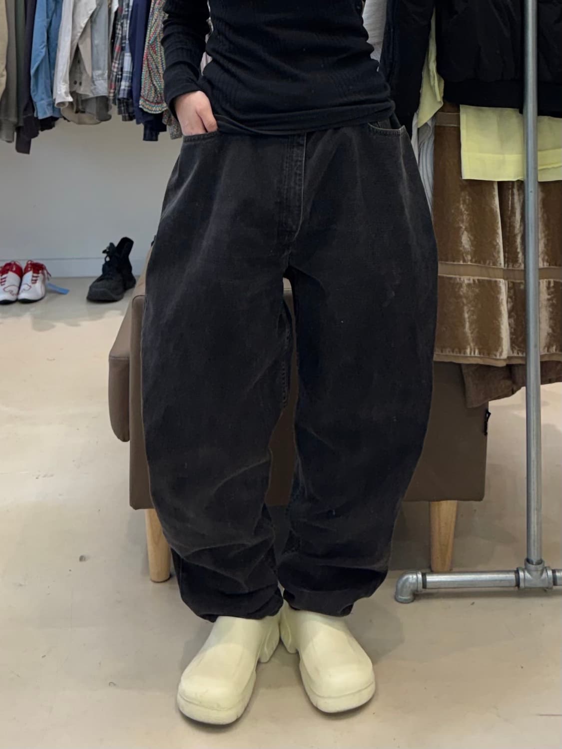 USA 리바이스 550 흑청 팬츠 상품이미지8