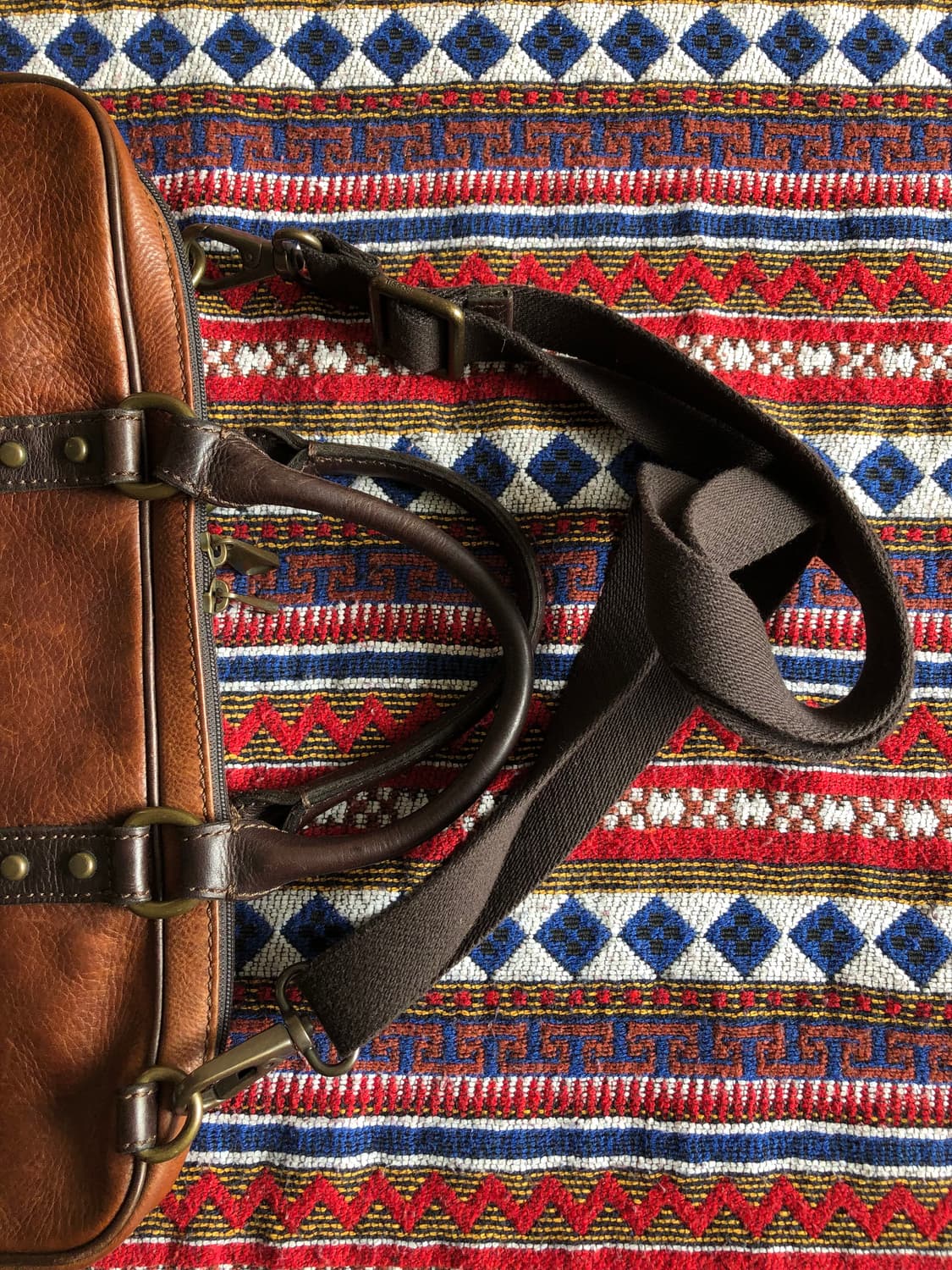 파슬 브라운 레더 브리프케이스 상품이미지5