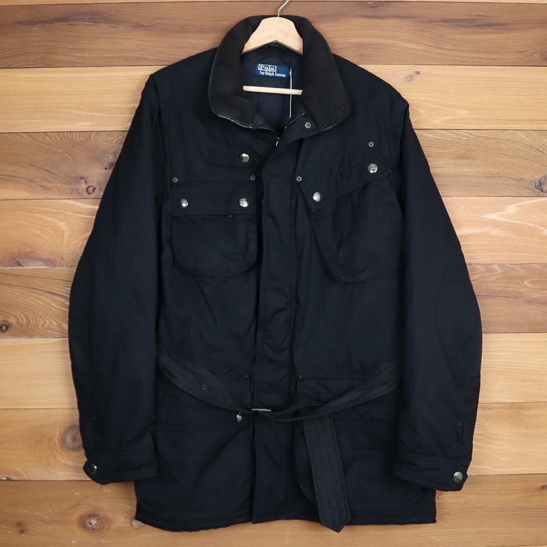 폴로 블랙 바이커 자켓  상품이미지1