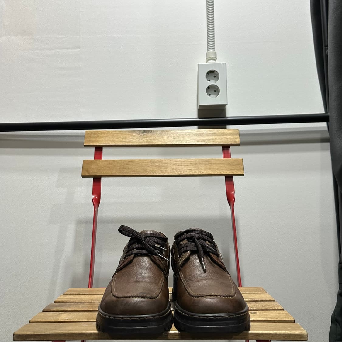 265) 랜드로버 신발 남성 남자 스니커즈 브라운 레더 캐주얼화 상품이미지2