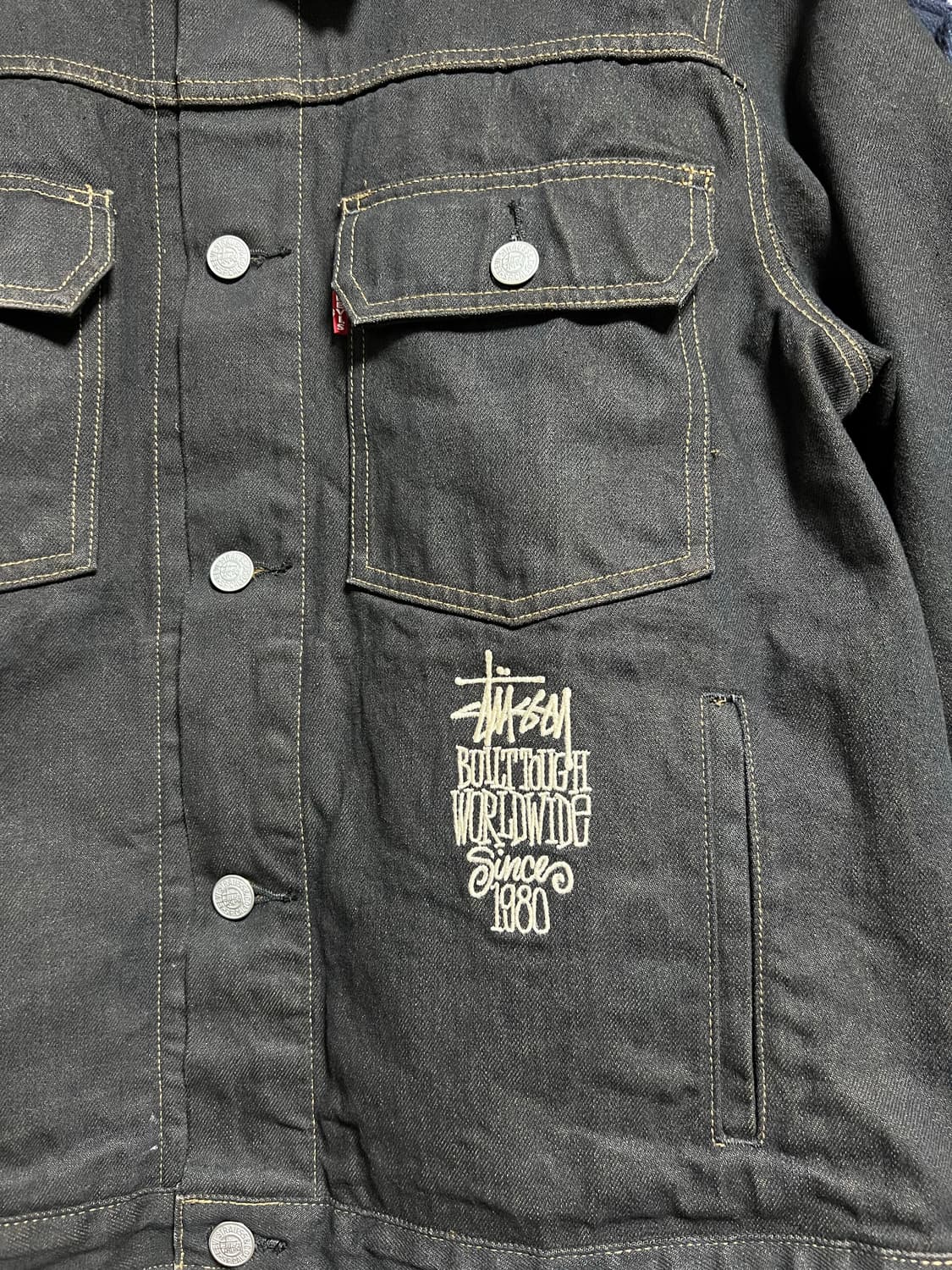 스투시 X 리바이스 크리스피 린스 트러커 자켓 상품이미지6