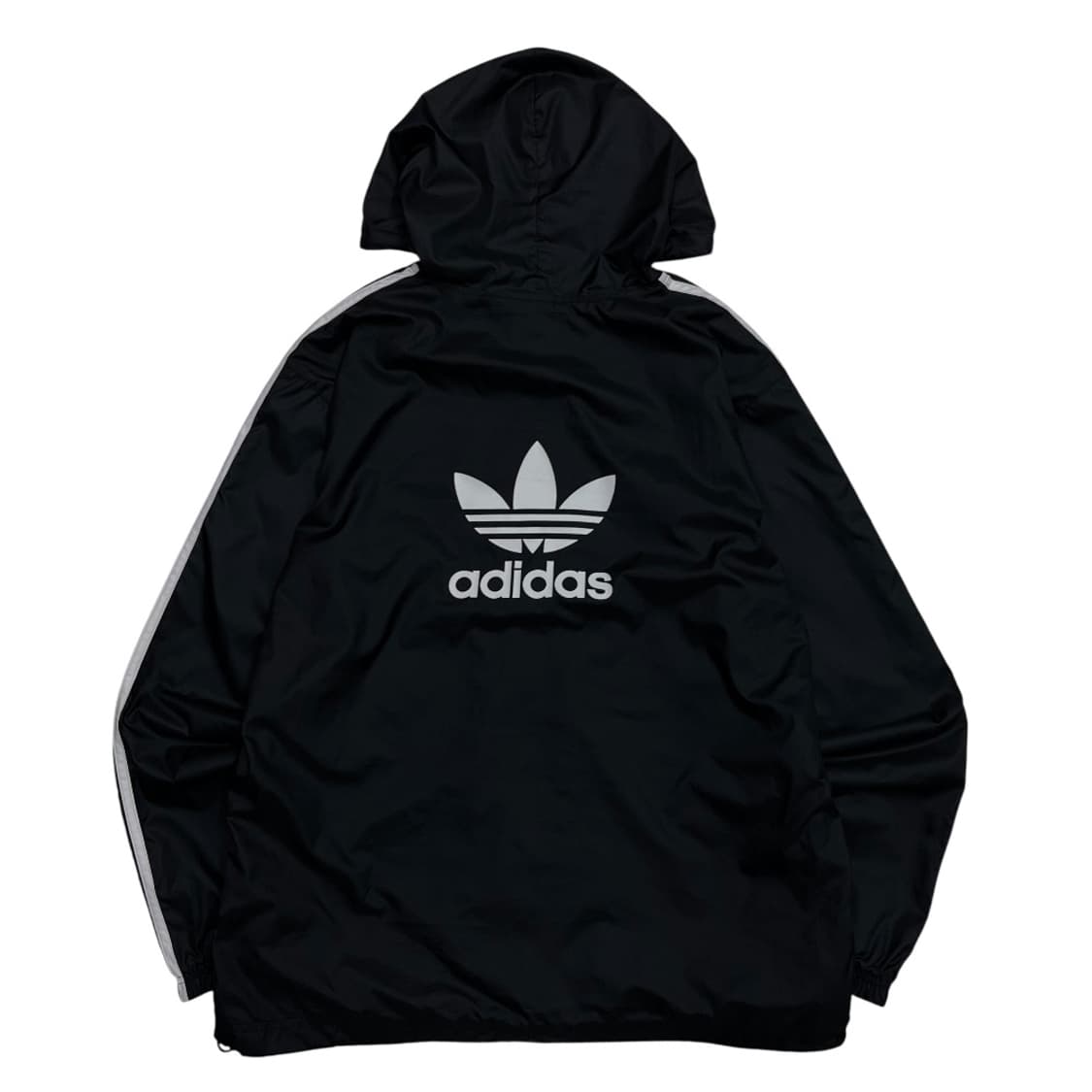아디다스 에센셜 화이트라인 블랙 바람막이 L 상품이미지4