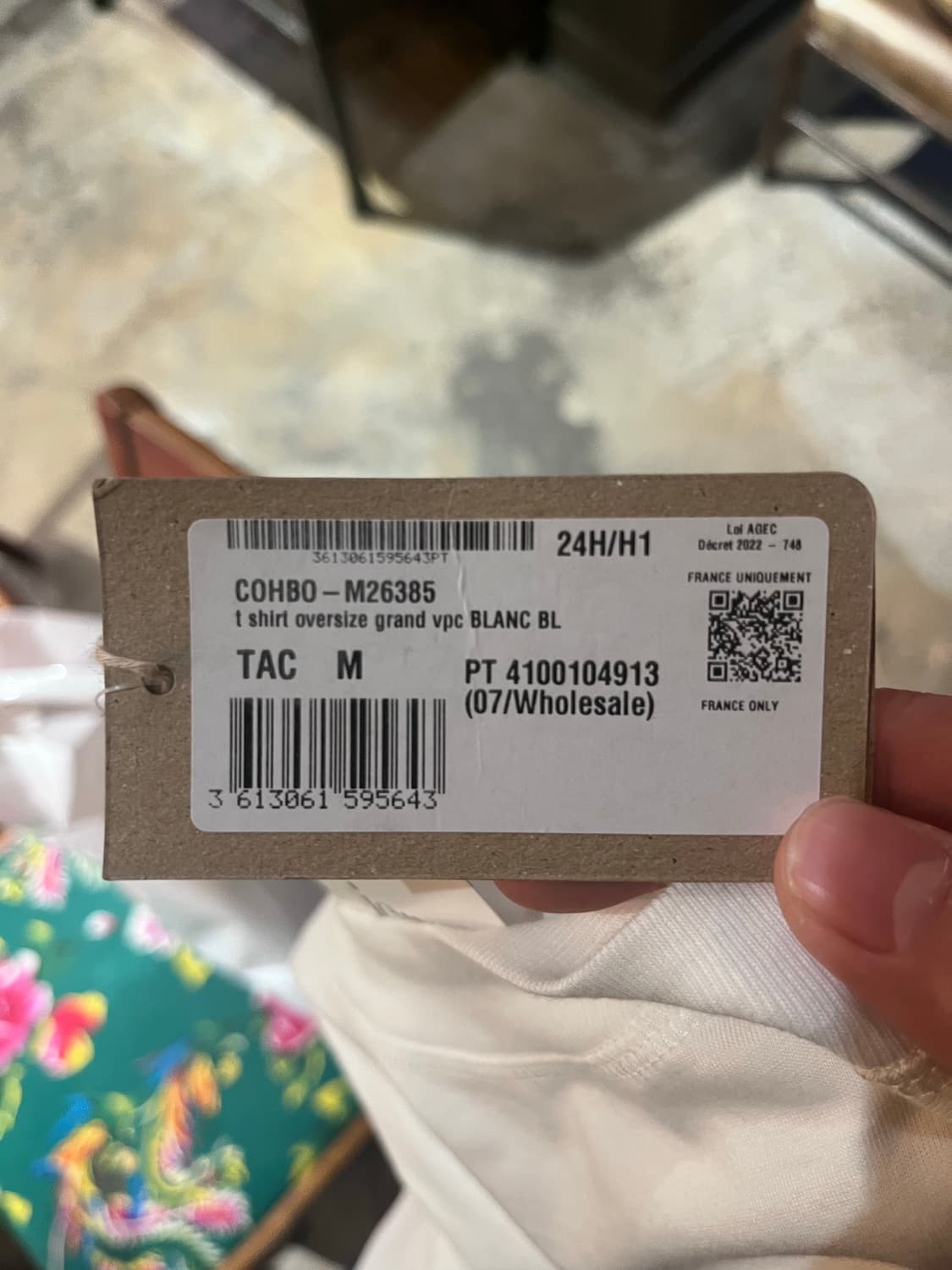 APC grand VPC 티셔츠 블랑 블루 상품이미지3