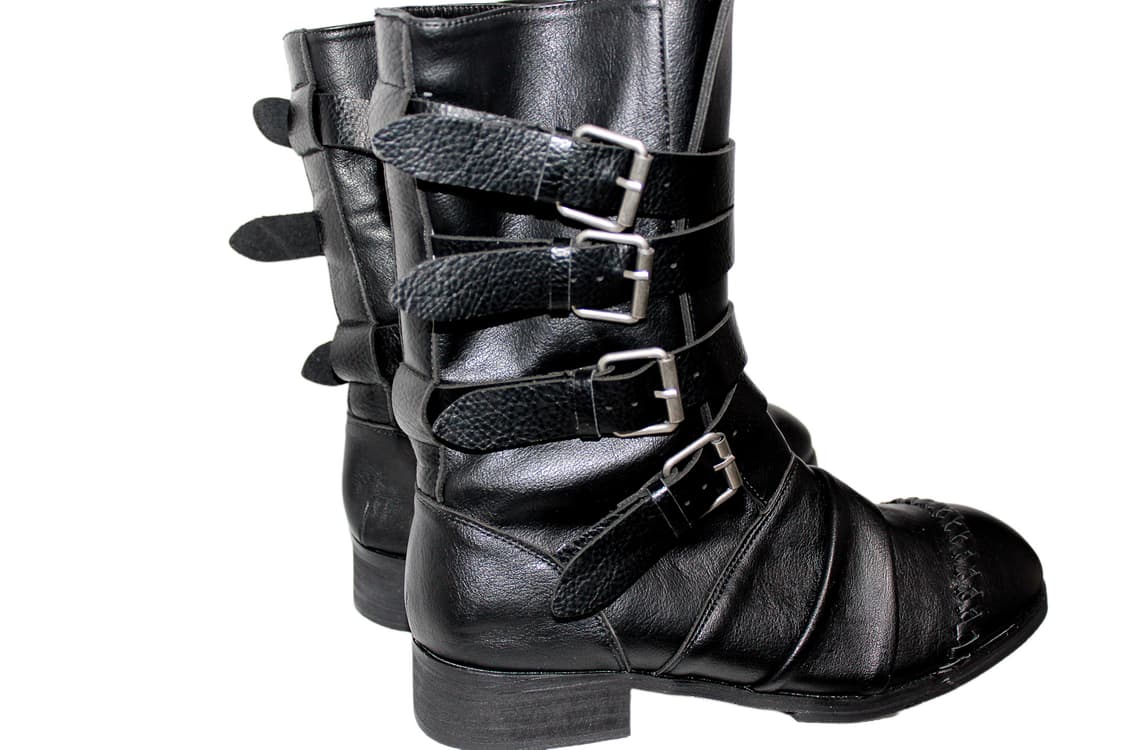 Whoop de doo Buckle Strap Leather Boots 상품이미지6